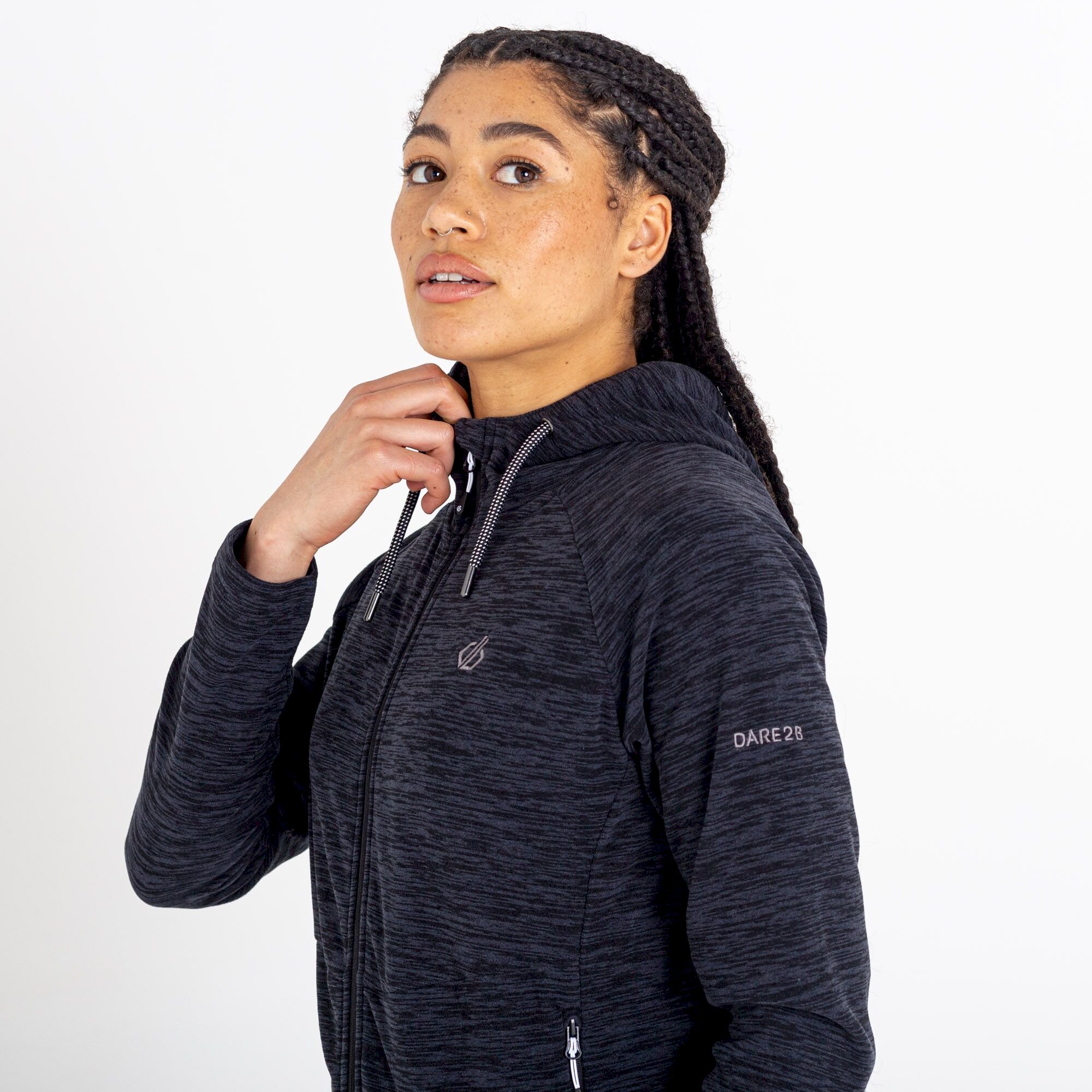 Dare 2b - Women's Out & Out Full Zip Fleece | Black Marl