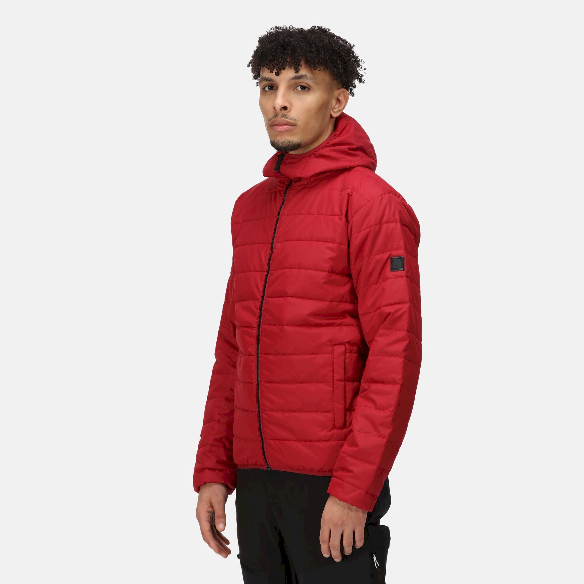 Men's Helfa Insulated Quilted Jacket | Dark Red