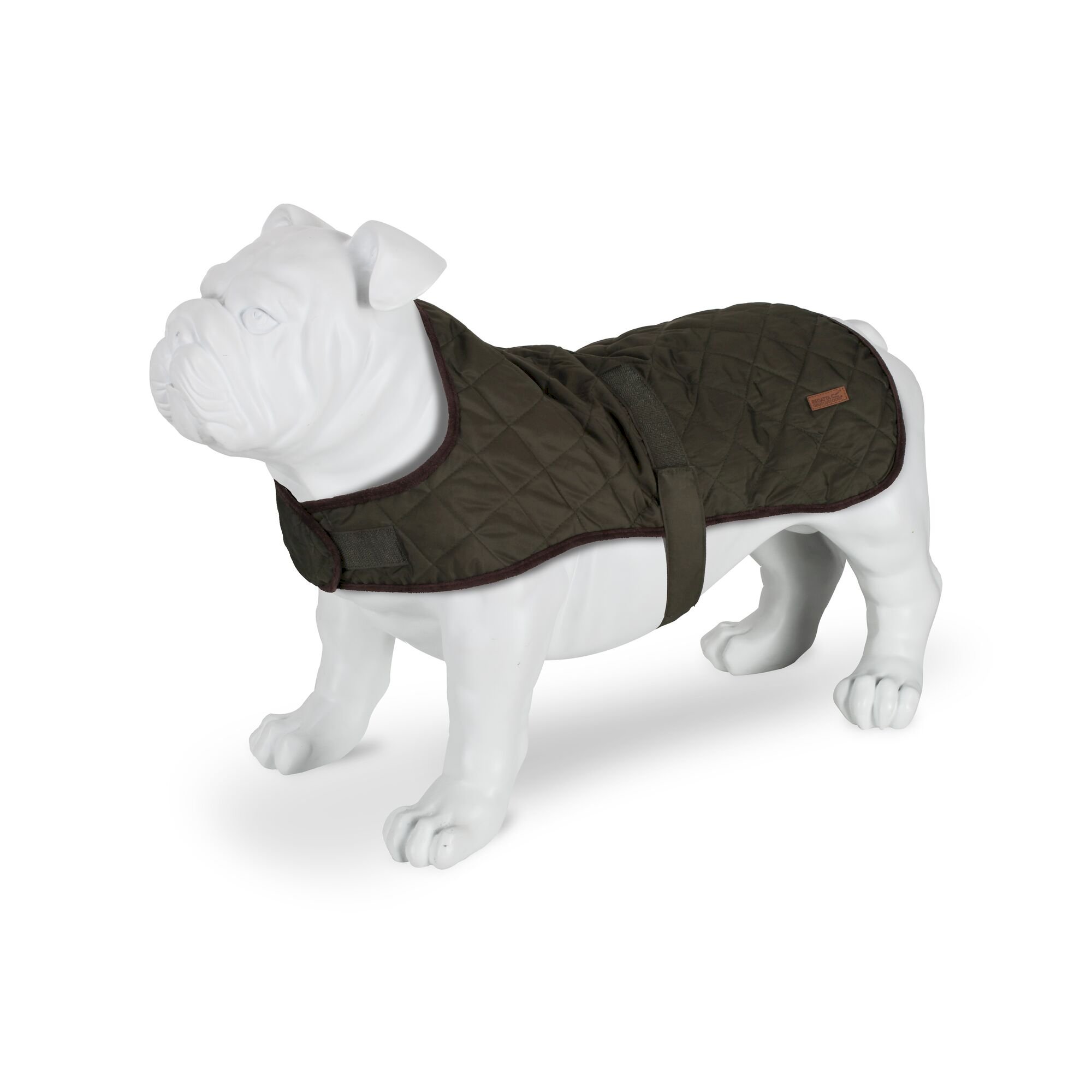 Odie Quilted Dog Coat | Dark Khaki