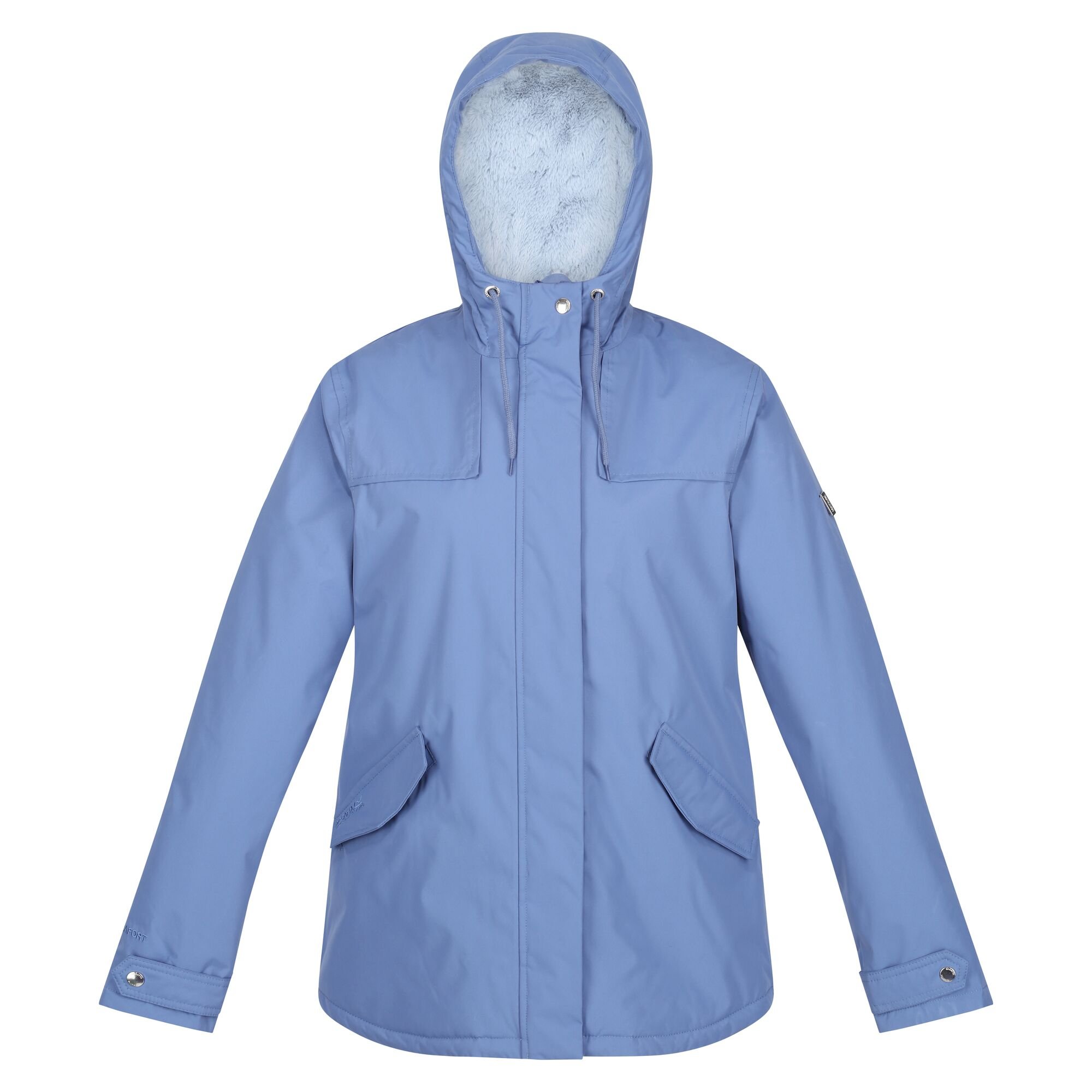 Women's Bria Fur Lined Waterproof Jacket | Slate Blue