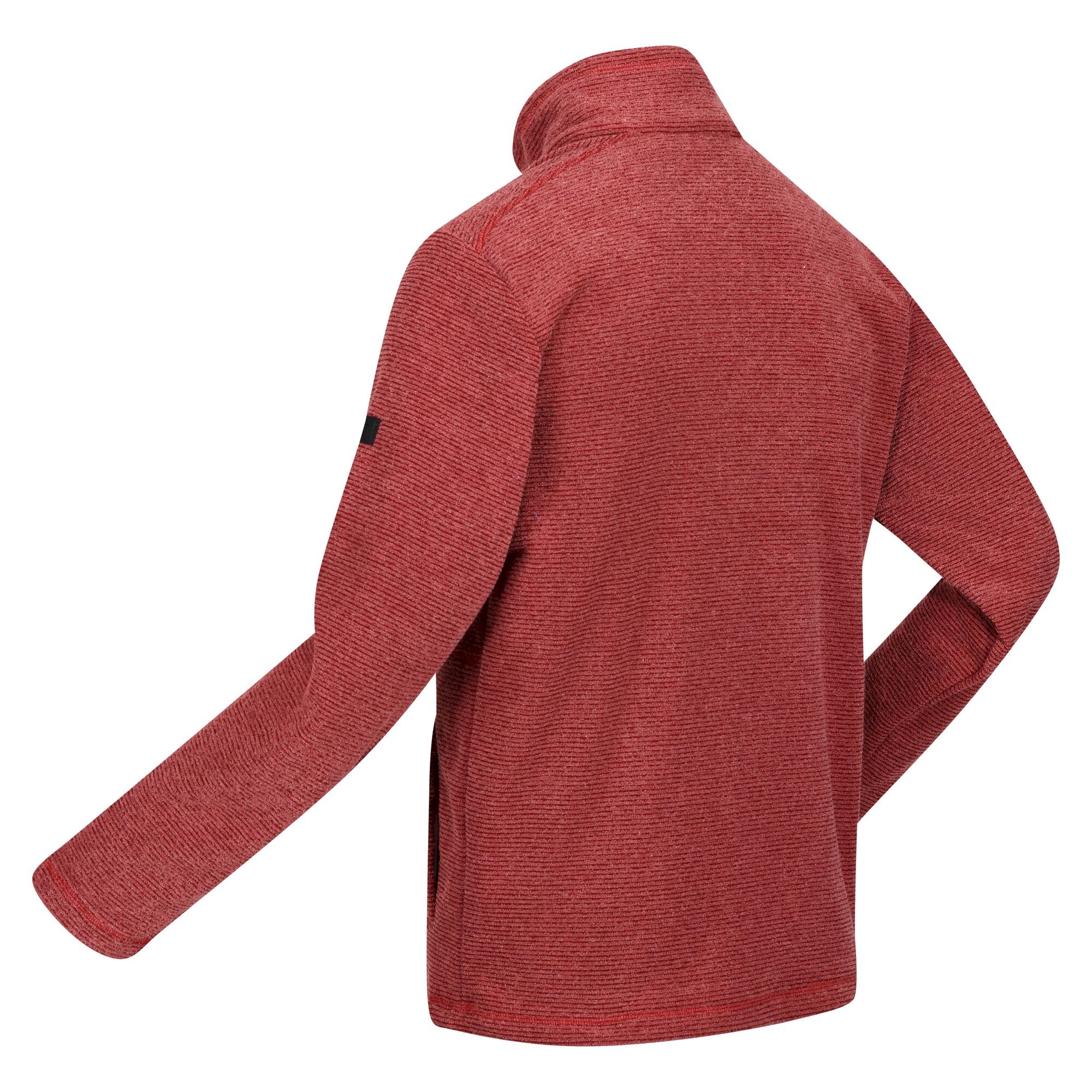 Men's Eildon Full Zip Fleece | Syrah Red Linear