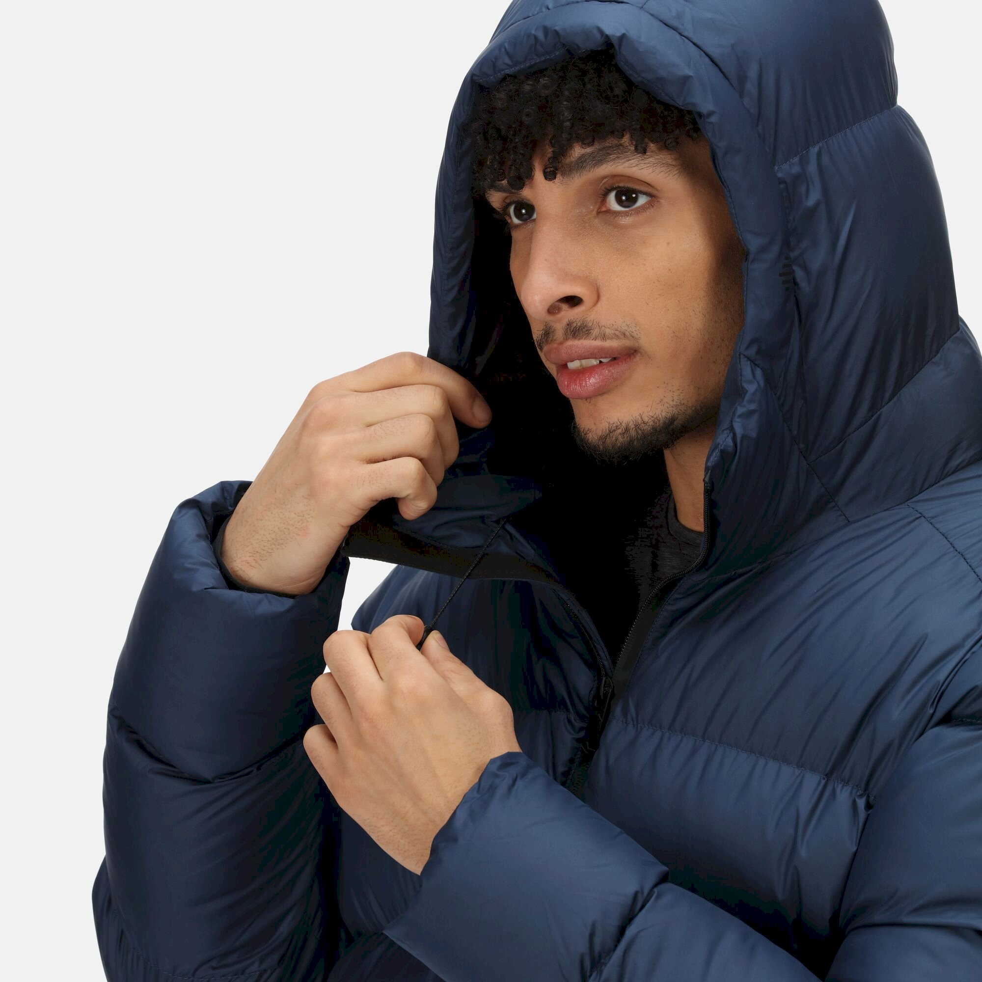 Men's Hallin Longline Quilted Jacket | Admiral Blue