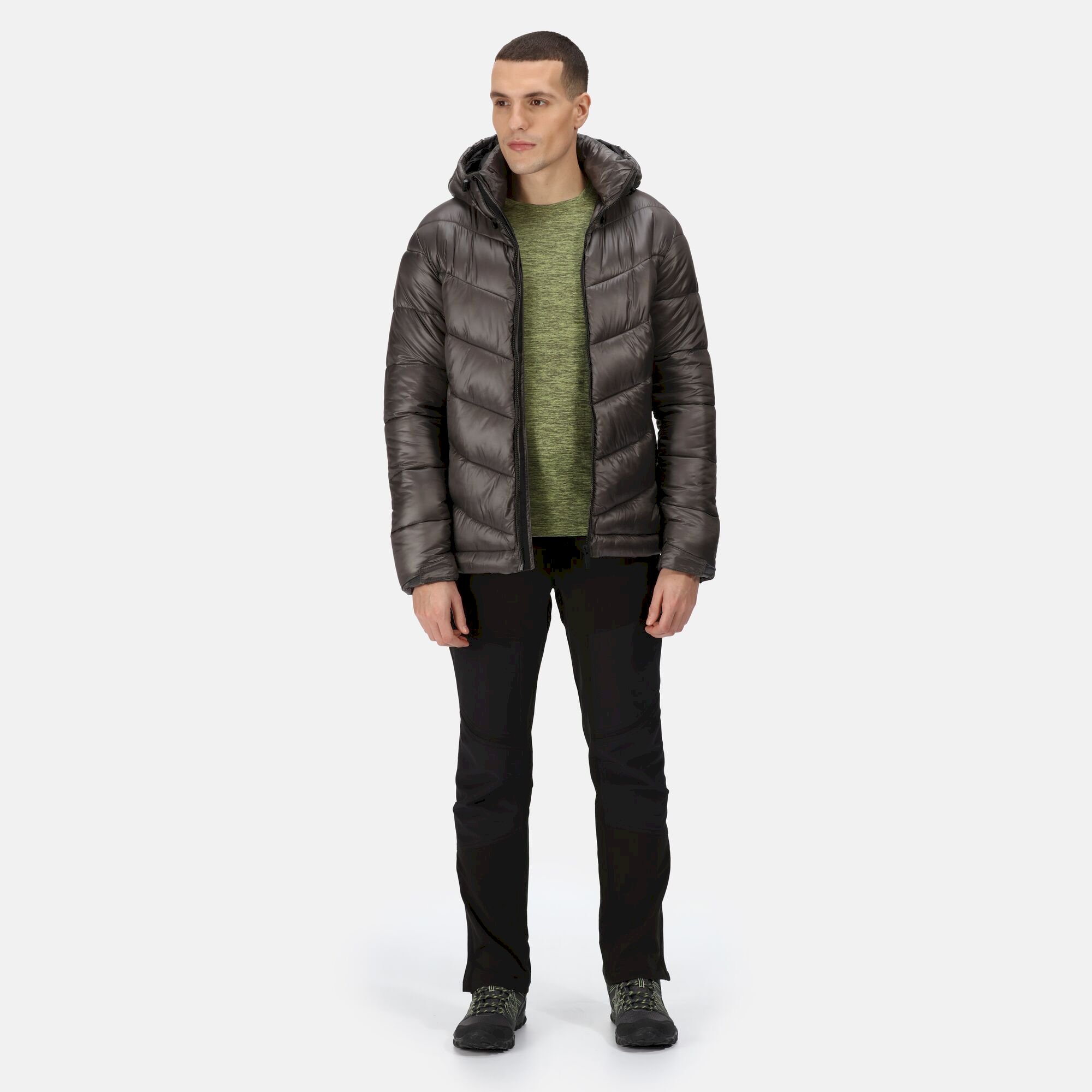 Men's Toploft II Hooded Puffer Jacket | Dark Grey