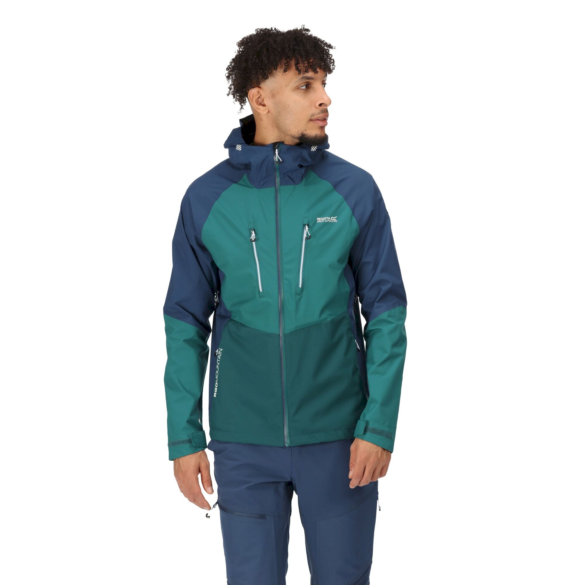 Men's Sacramento VIII Waterproof Jacket | Admiral Blue Pacific Green