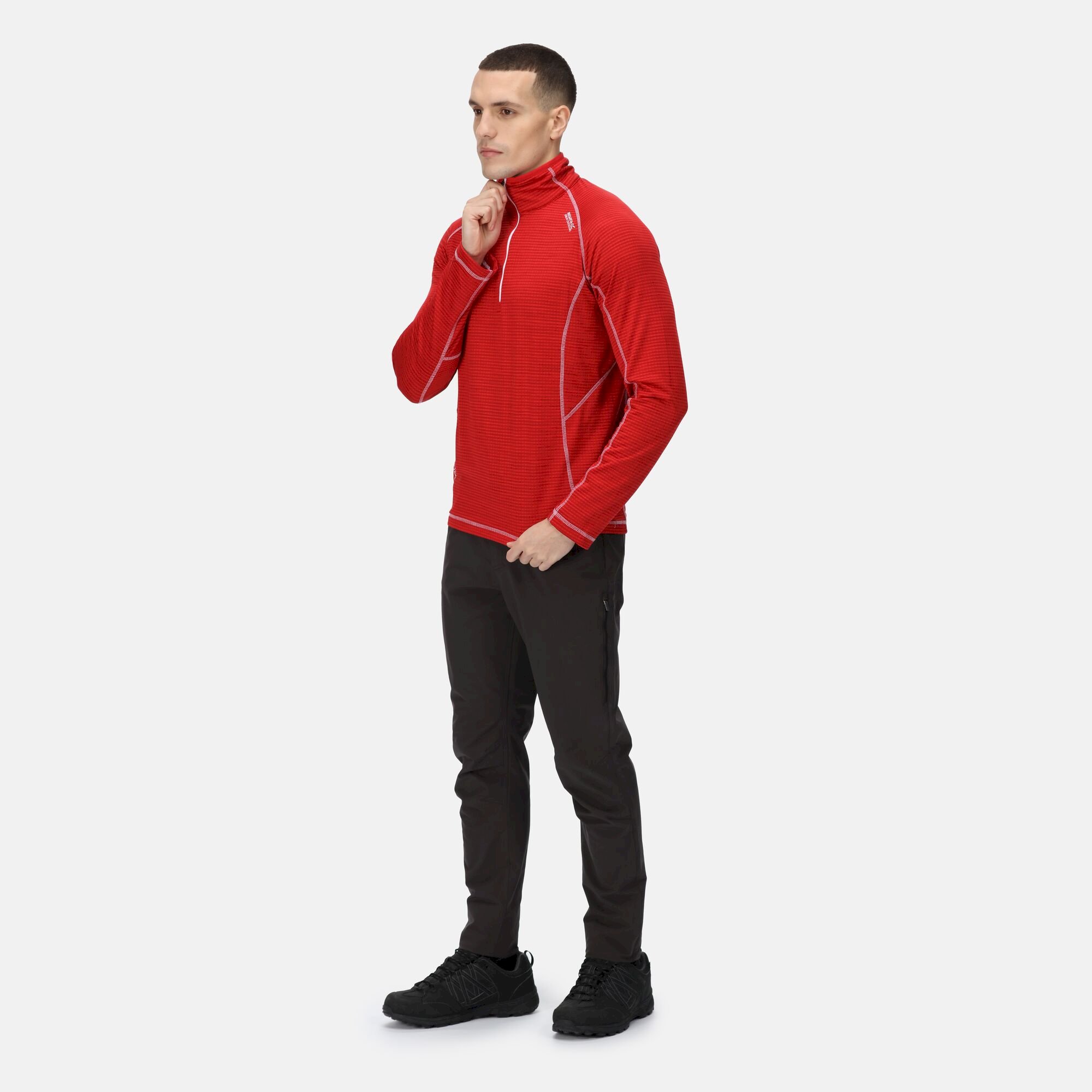 Men's Yonder Half Zip Top | Chinese Red
