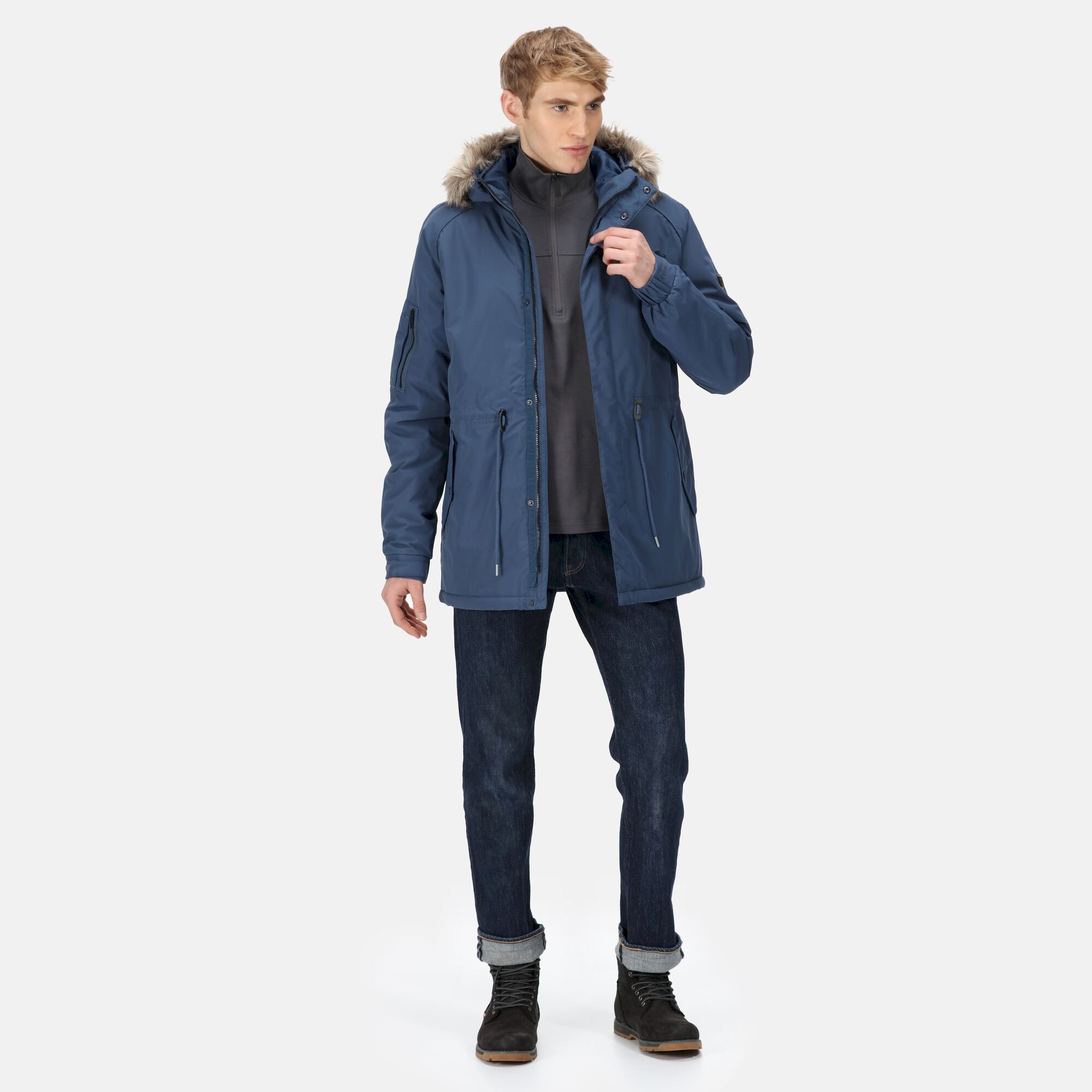 Men's Salinger III Parka Jacket | Dark Denim
