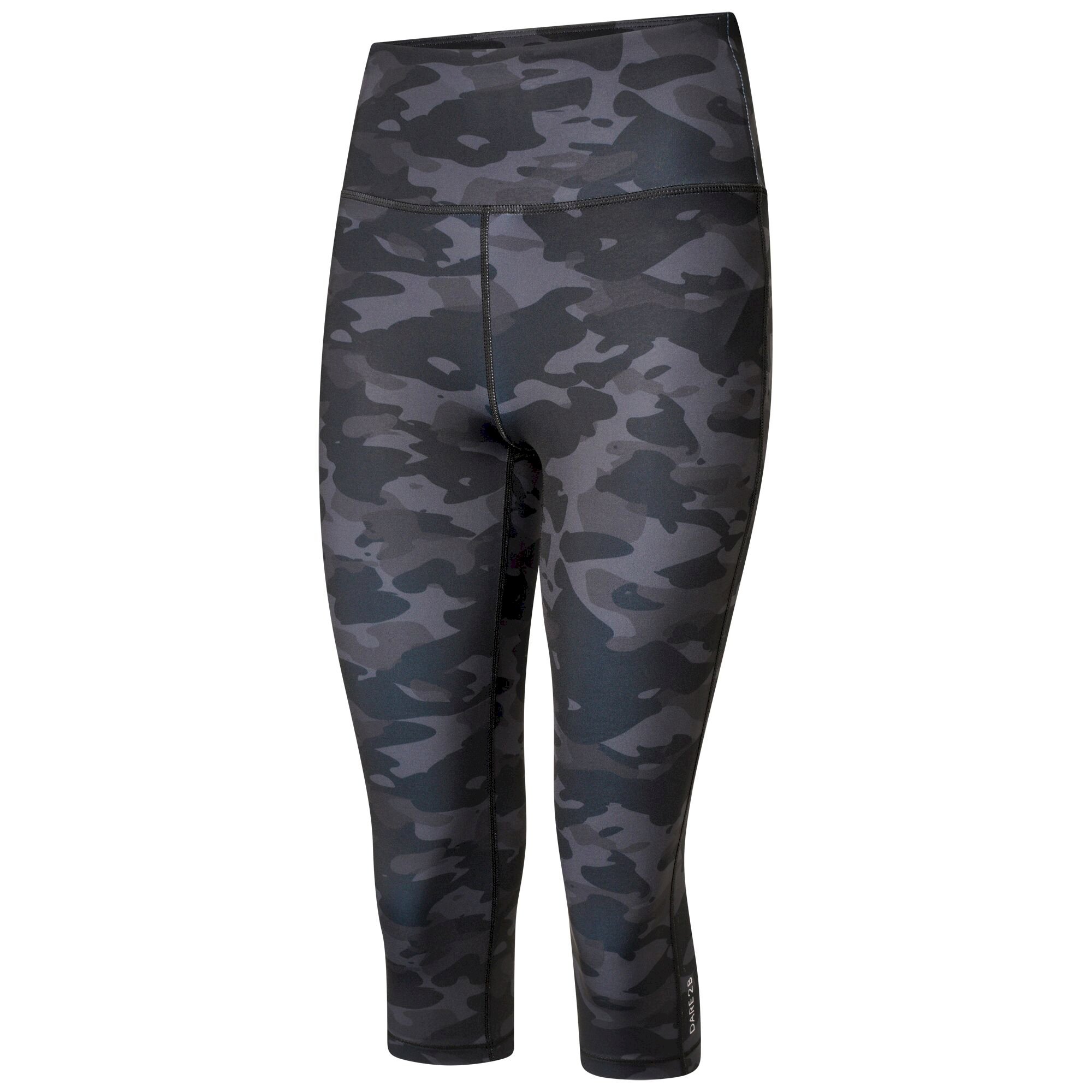 Dare 2b - Women's Influential 3/4 Recycled Leggings | Black Camo Print