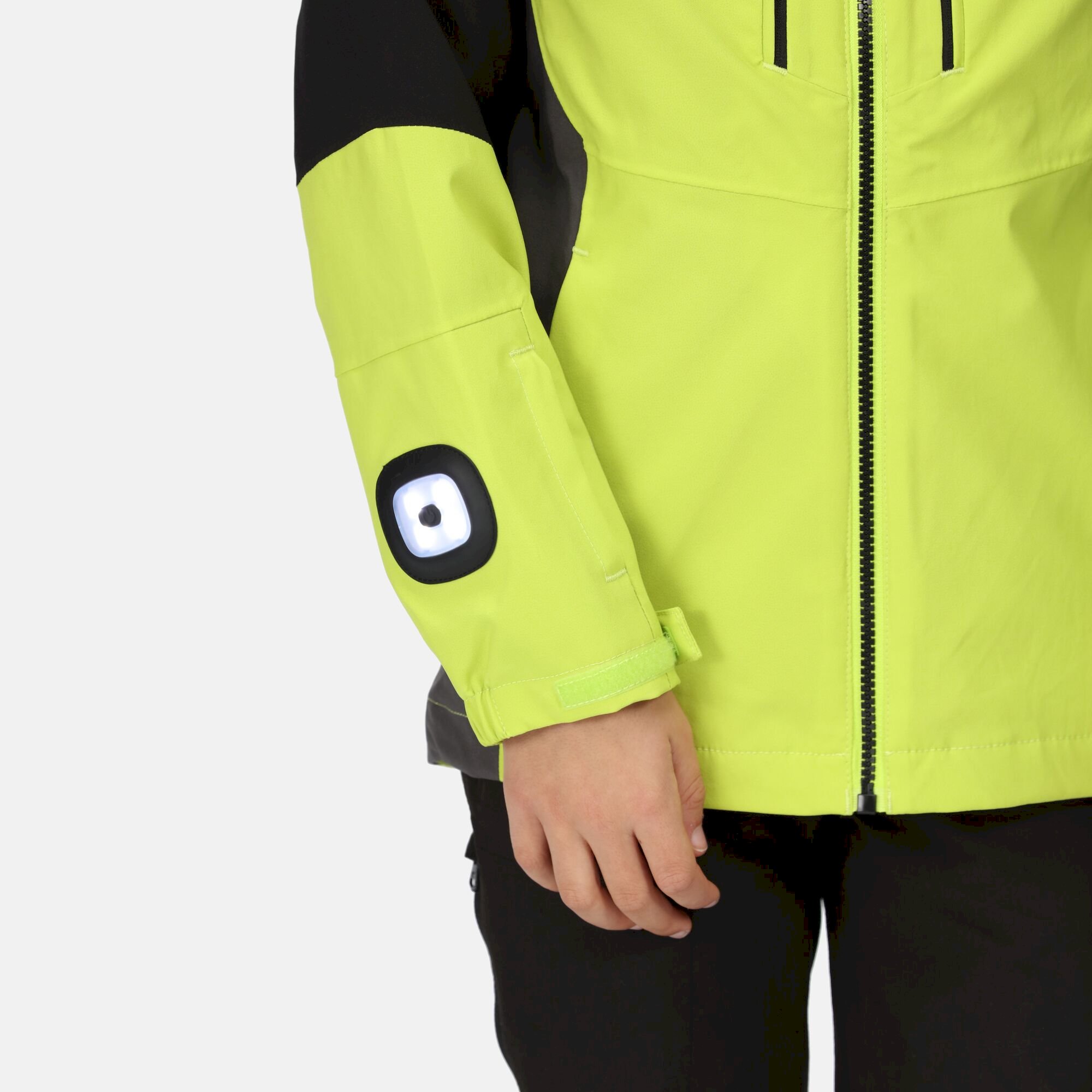 Kids' Hydrate VII 3-In-1 Waterproof Jacket | Bright Kiwi Black
