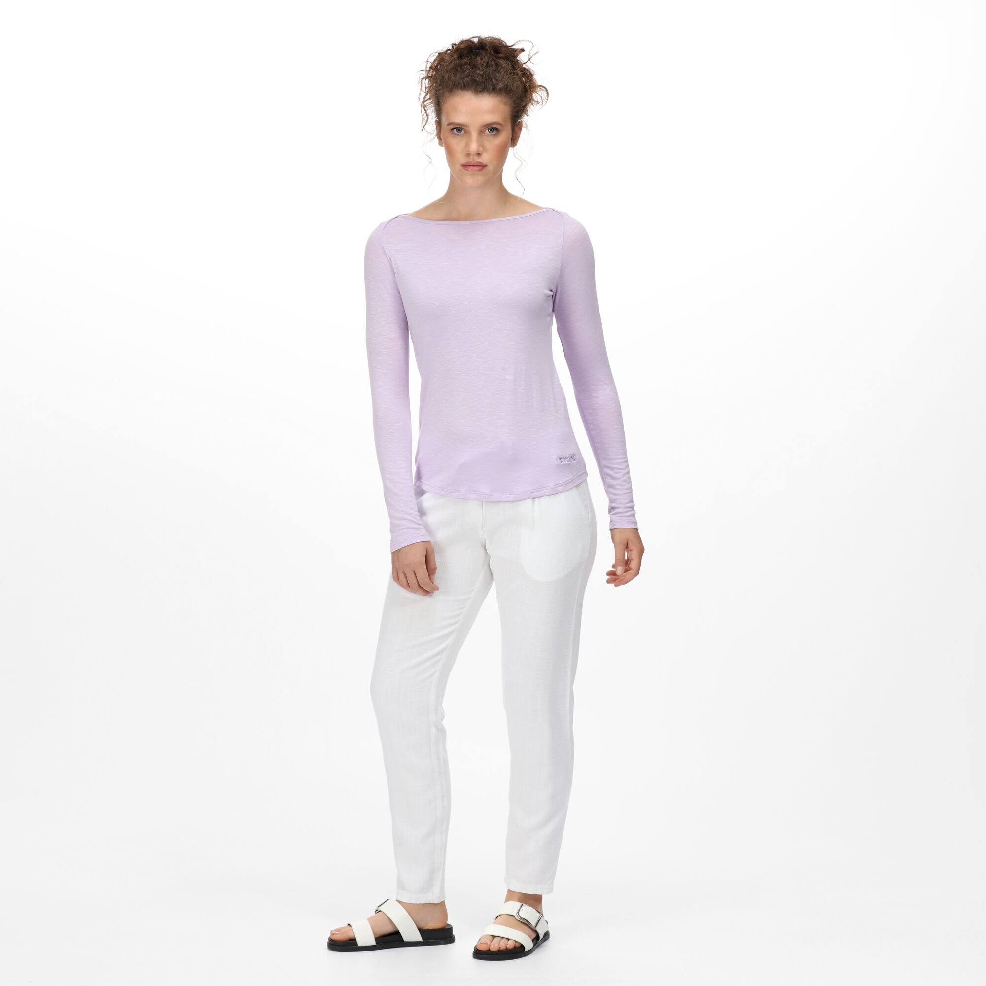 Women's Maida Linen Trousers | White