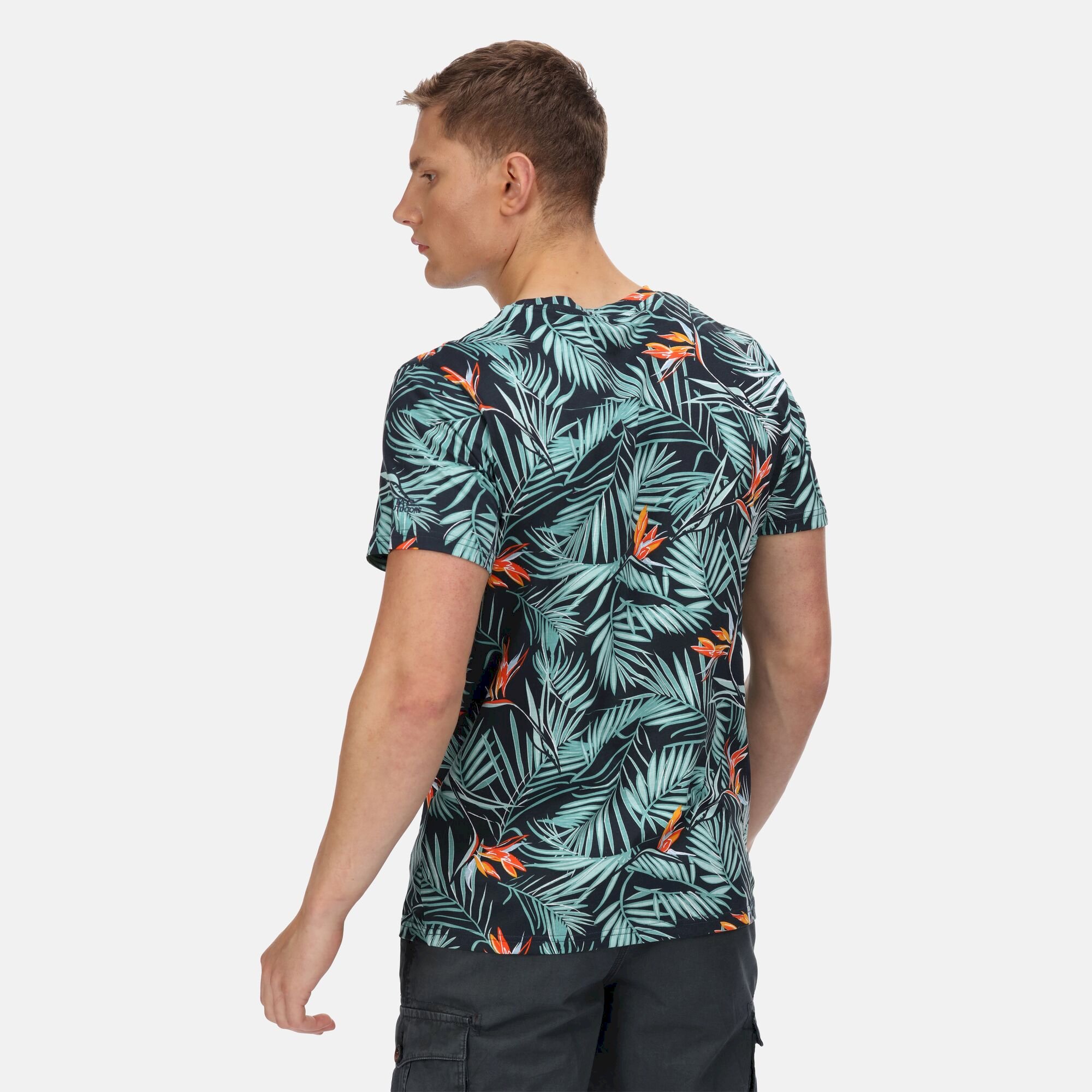 Men's Cline VI Cotton T-Shirt | Navy Hawaiian