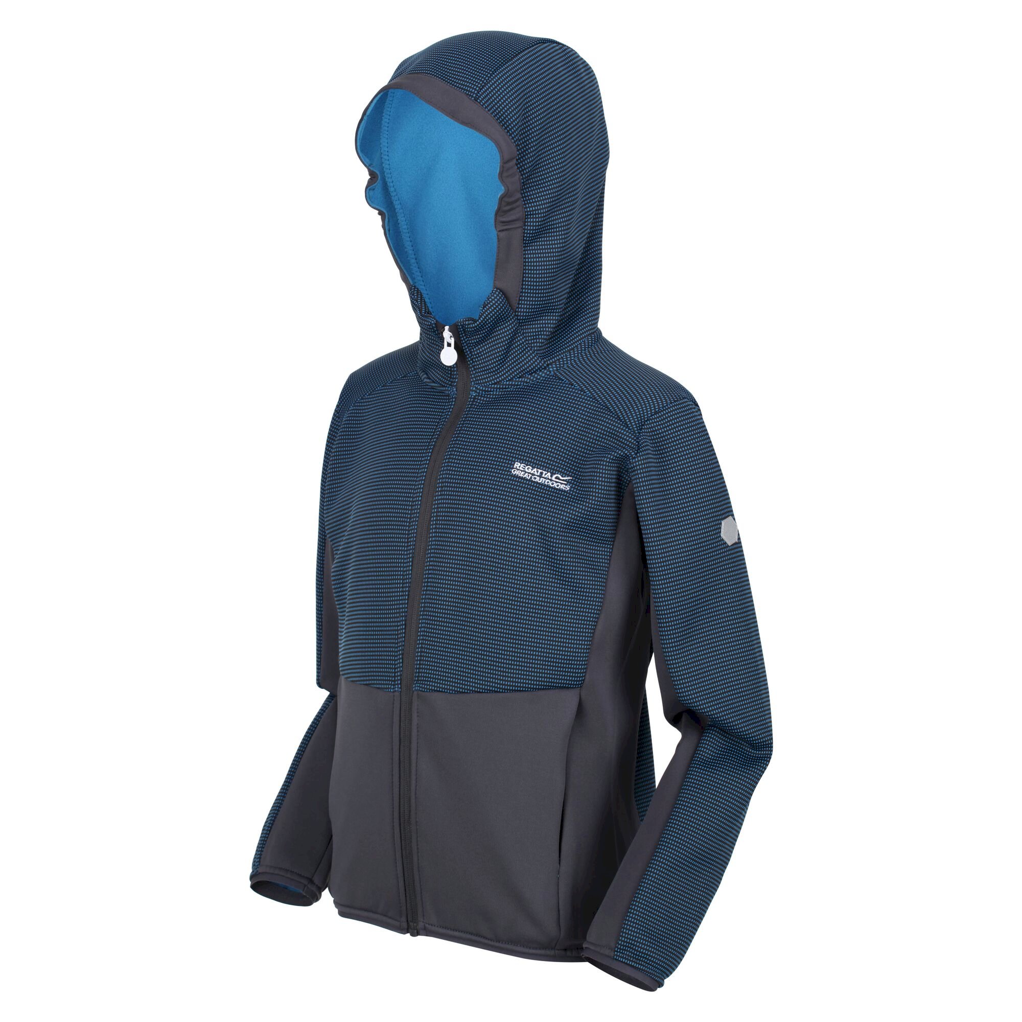 Kids' Highton Full Zip Fleece | Imperial Blue India Grey