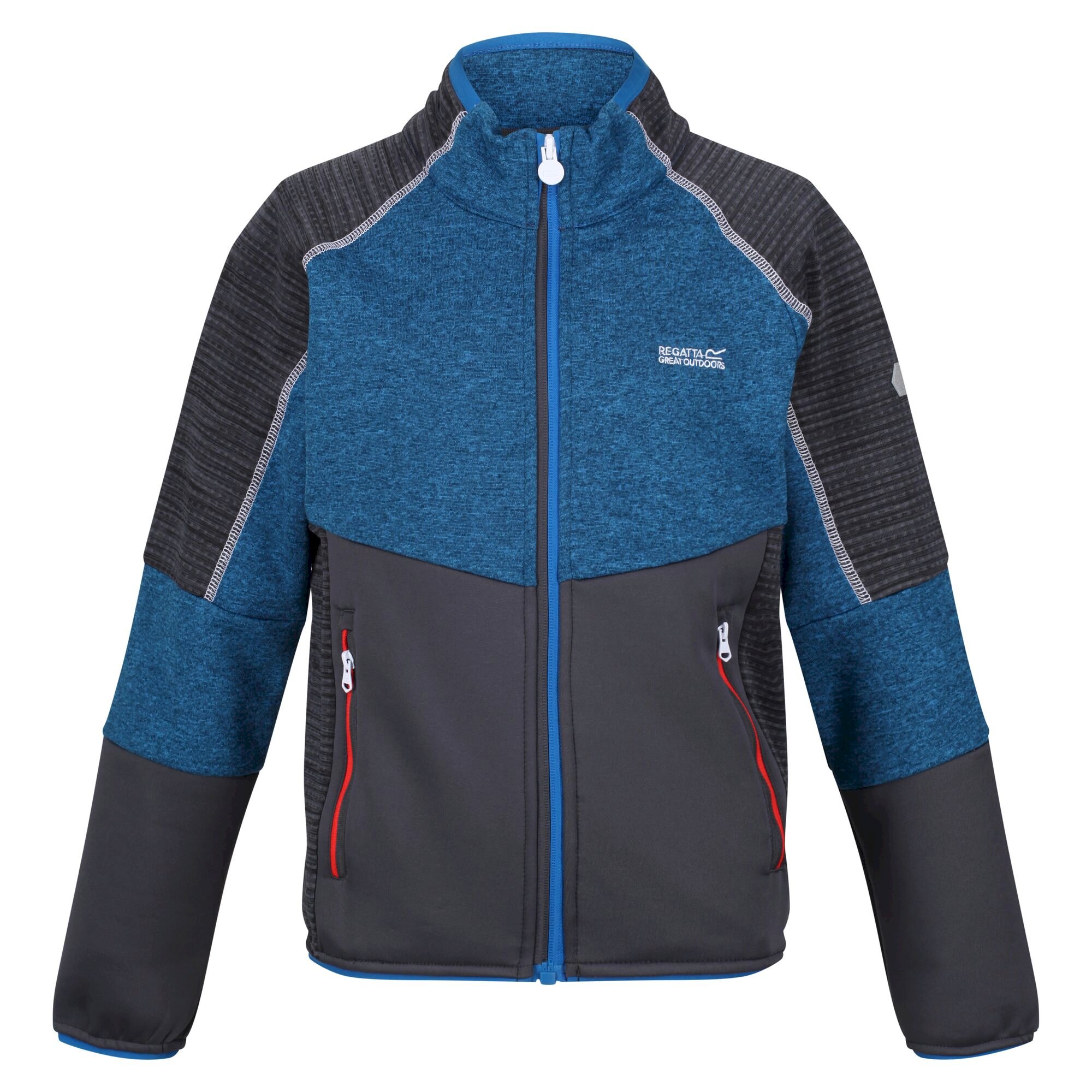 Kids' Oberon V Softshell Jacket | Imperial Blue India Grey