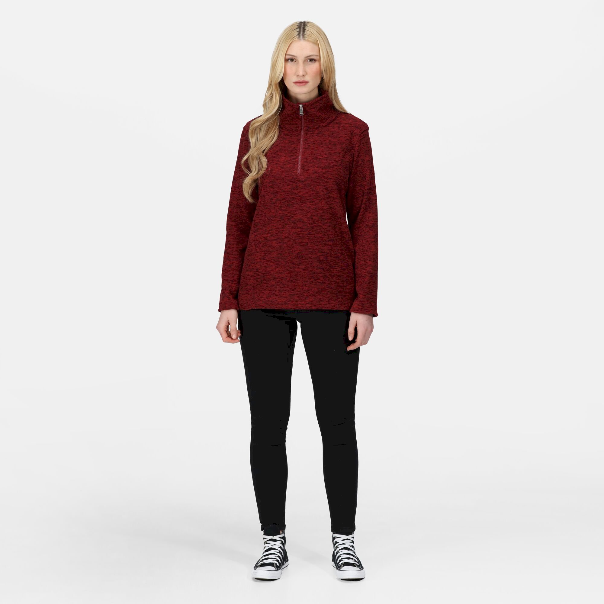 Women's Kizmit Half Zip Fleece | Cabernet Marl
