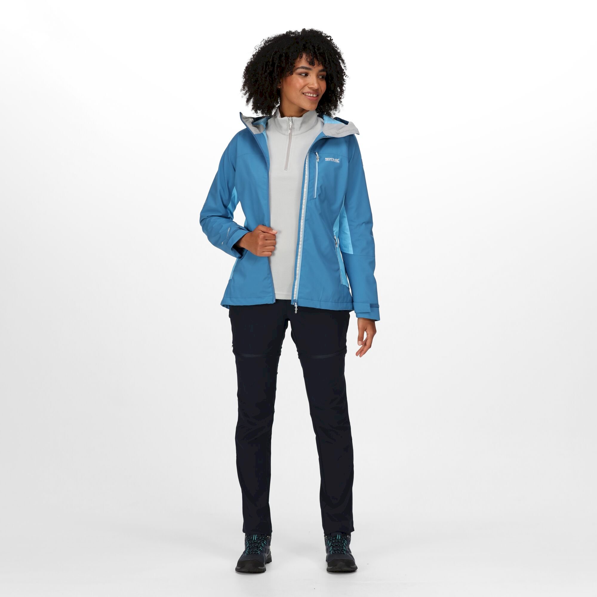 Women's Highton Stretch III Waterproof Jacket | Vallarta Blue Ethereal Blue