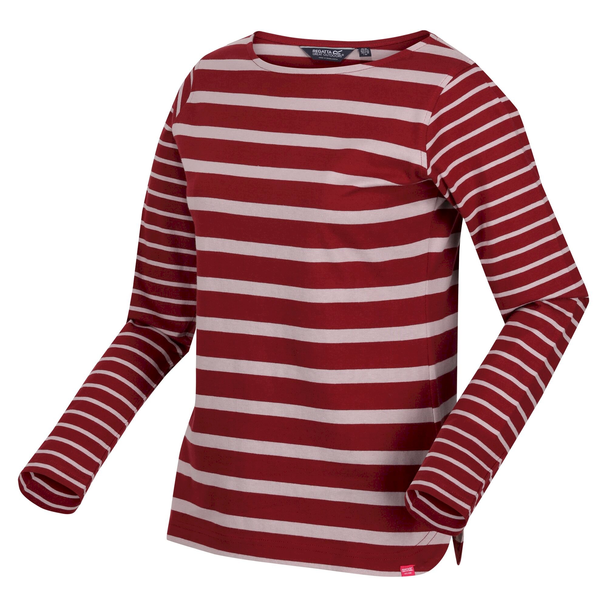 Women's Farida Striped T-Shirt | Cabernet Lilac Chalk