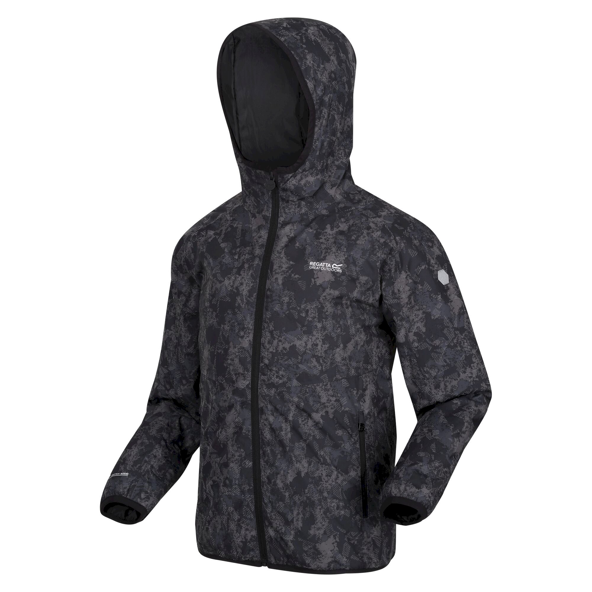 Kids' Volcanics VI Waterproof Jacket | Dark Grey Print