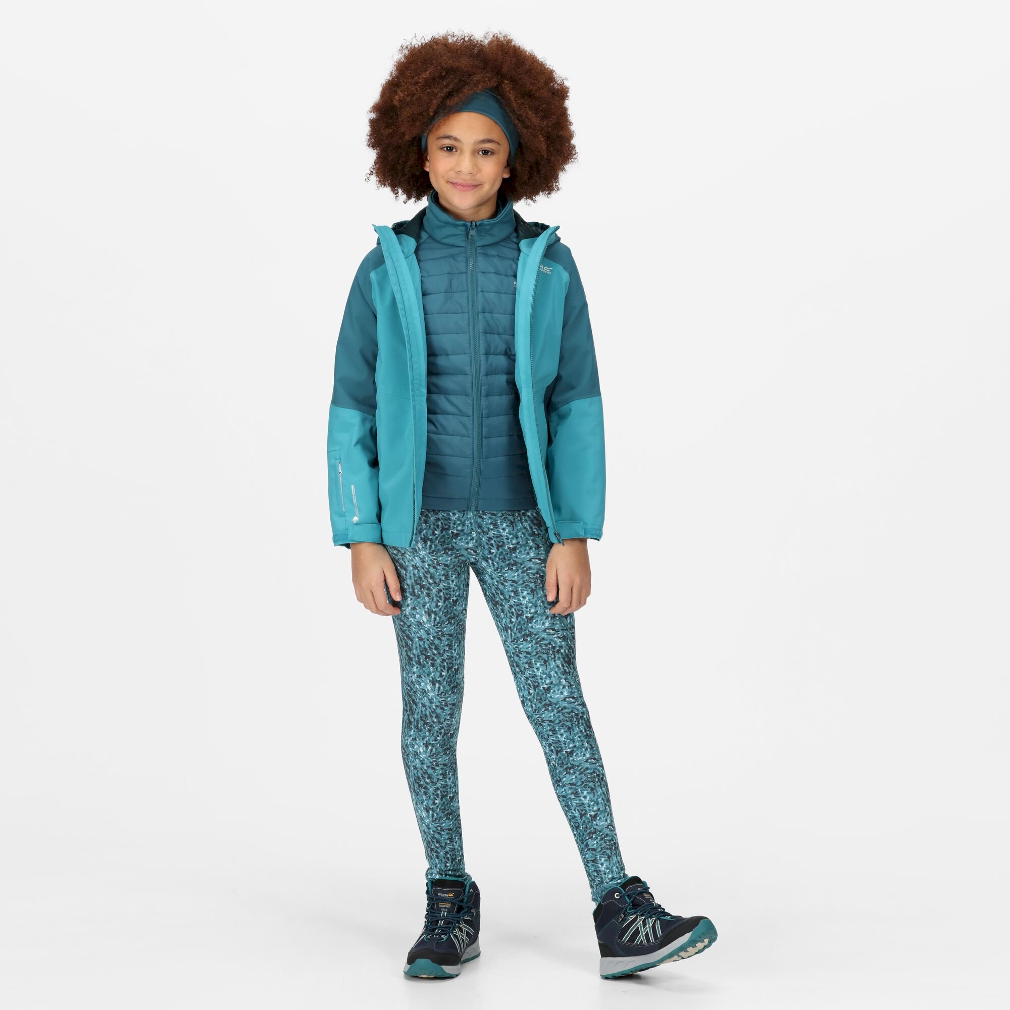 Kids' Hydrate VII 3-In-1 Waterproof Jacket | Pagoda Blue Dragonfly