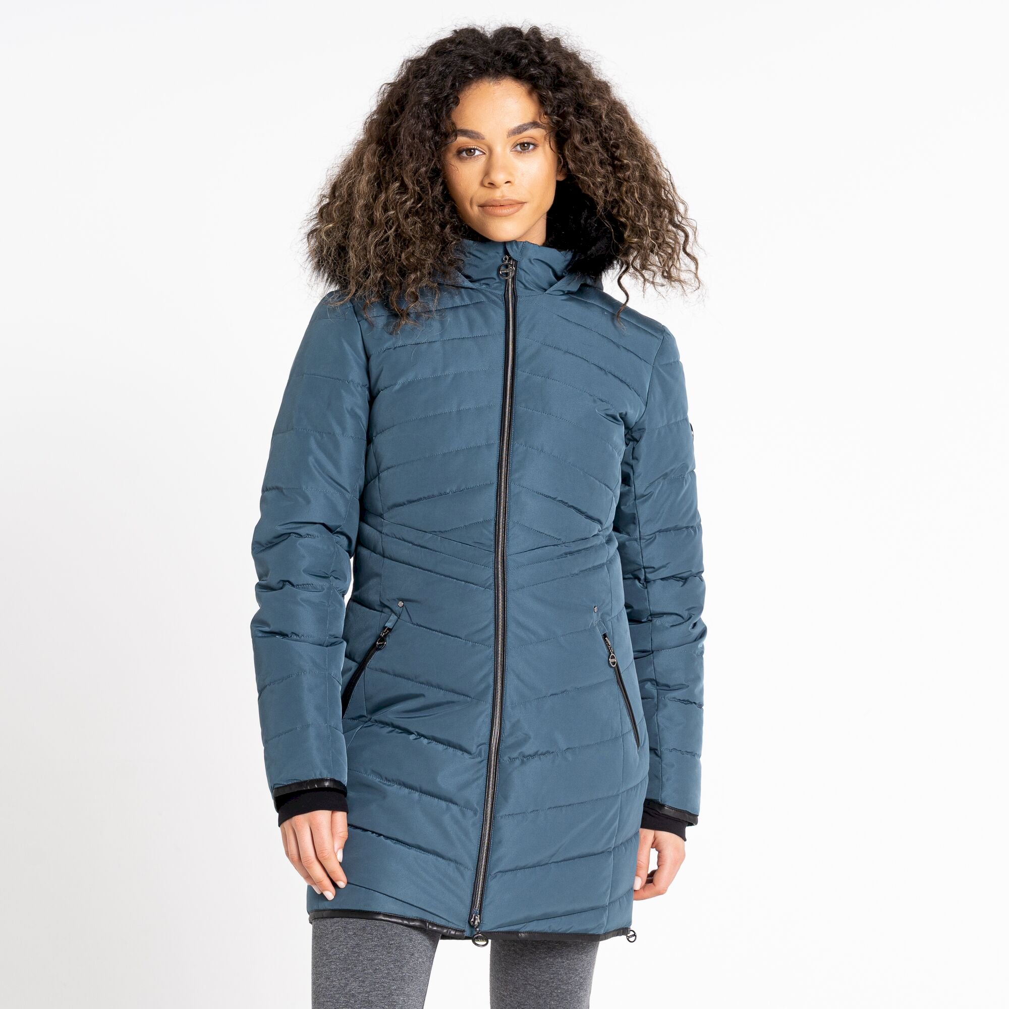 Dare 2b - Women's Striking III Longline Padded Jacket | Orion Grey