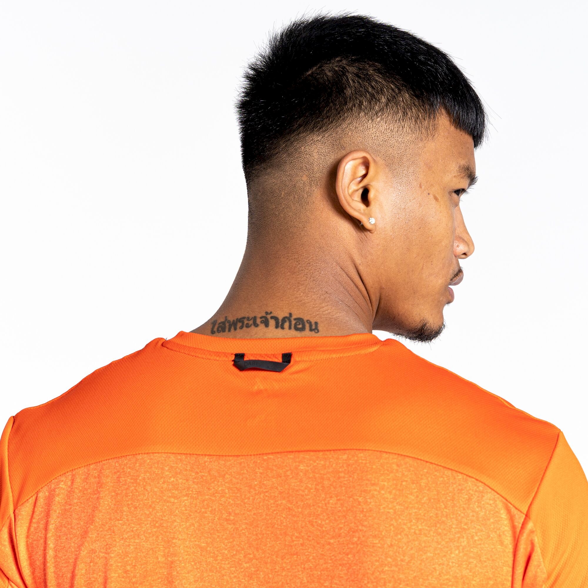 Dare 2b - Men's Aces III Recycled Zip Up Jersey | Burnt Salmon Marl