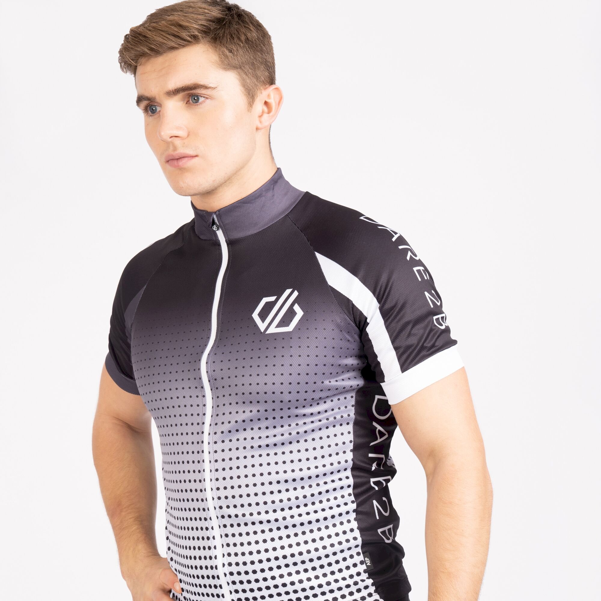 Dare 2b - Men's Virtuosity Short Sleeved AEP Jersey | Black Gradient
