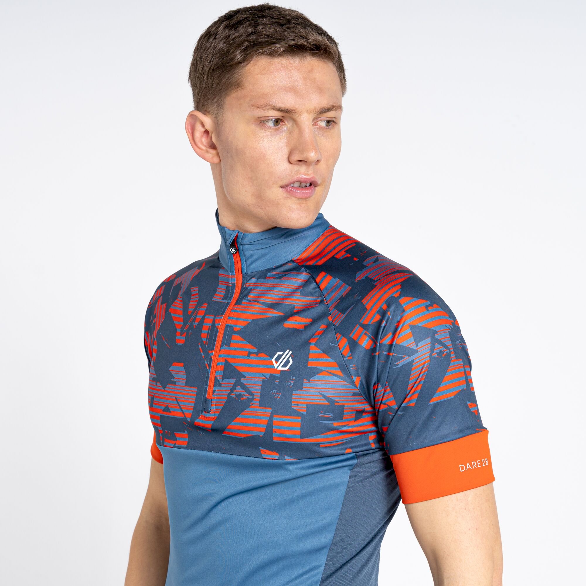 Dare 2b - Men's Stay The Course II Cycling Jersey | Stellar Blue
