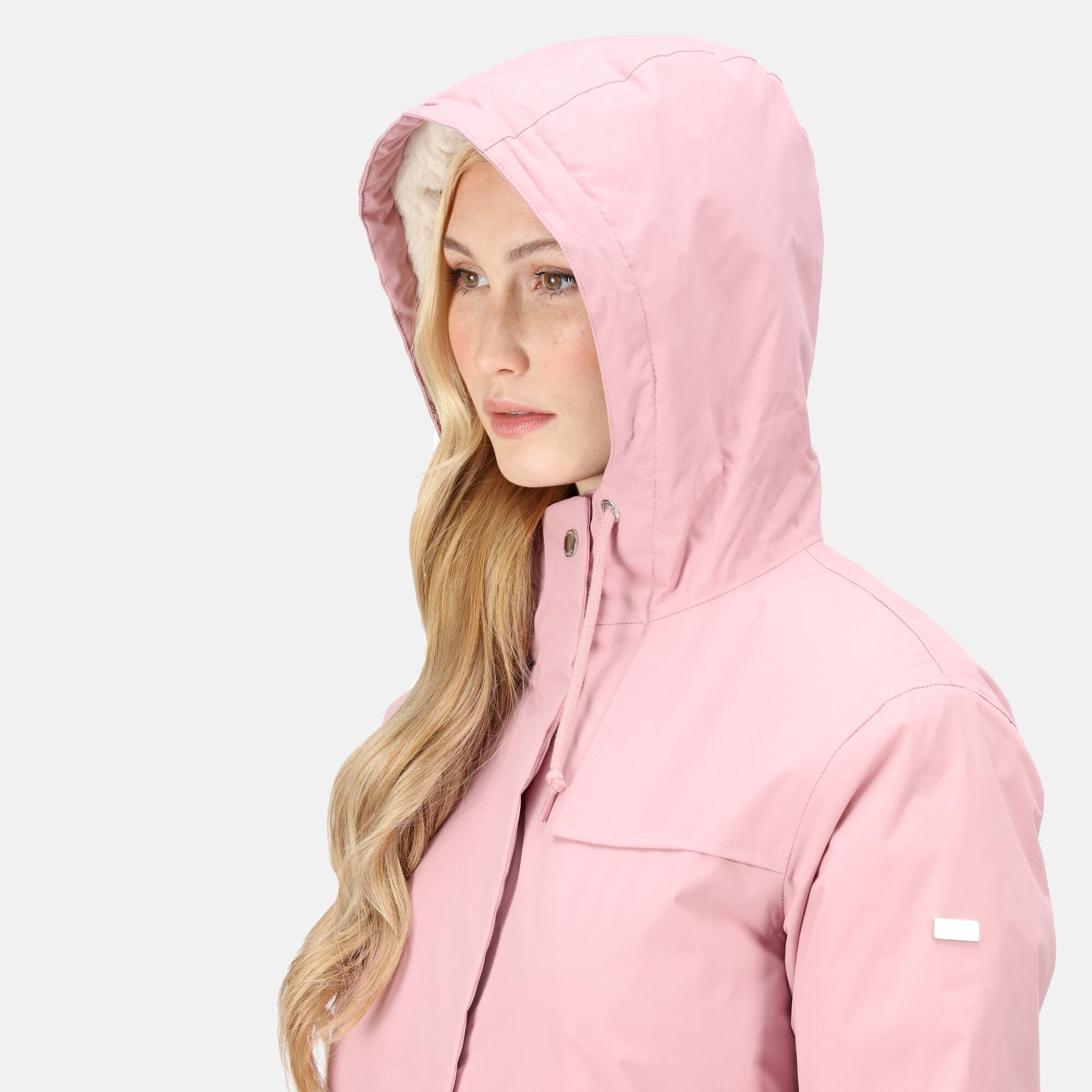 Women's Bria Fur Lined Waterproof Jacket | Powder Pink