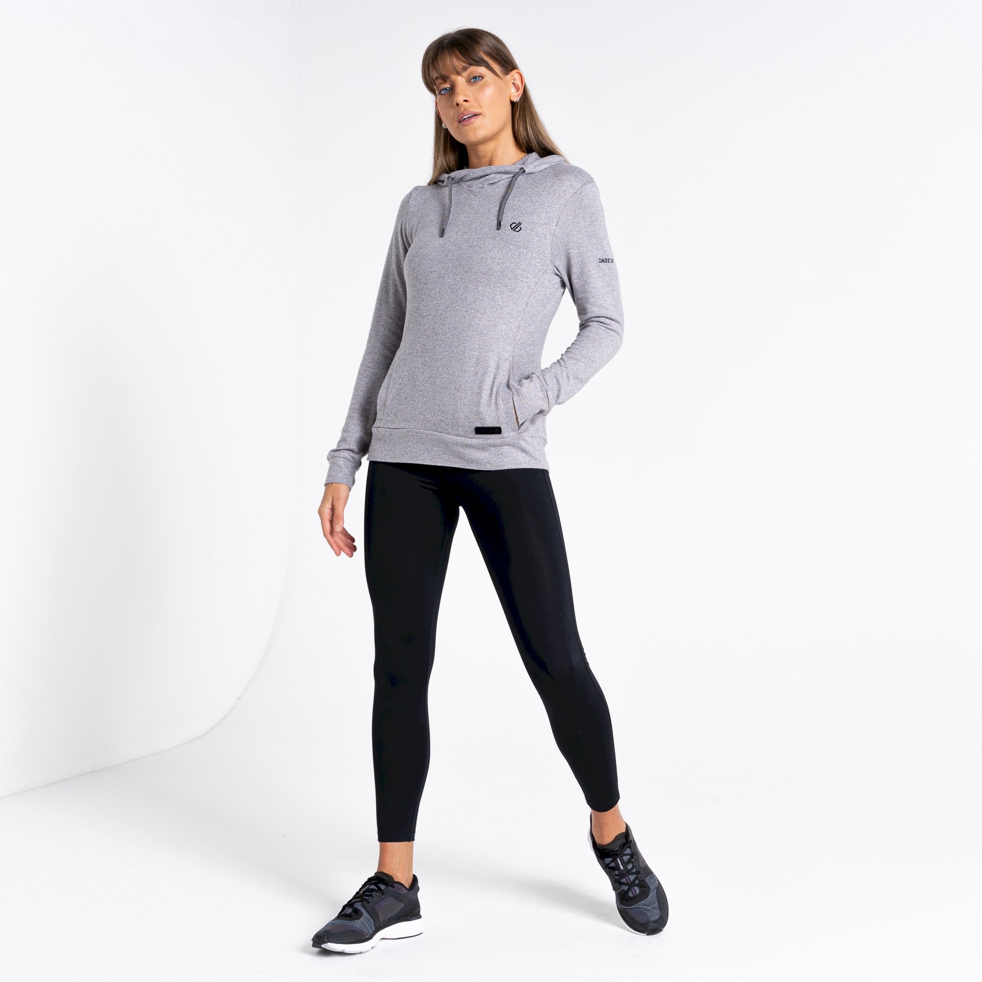 Dare 2b - Women's Out & Out Overhead Hooded Fleece | Ash Grey Marl