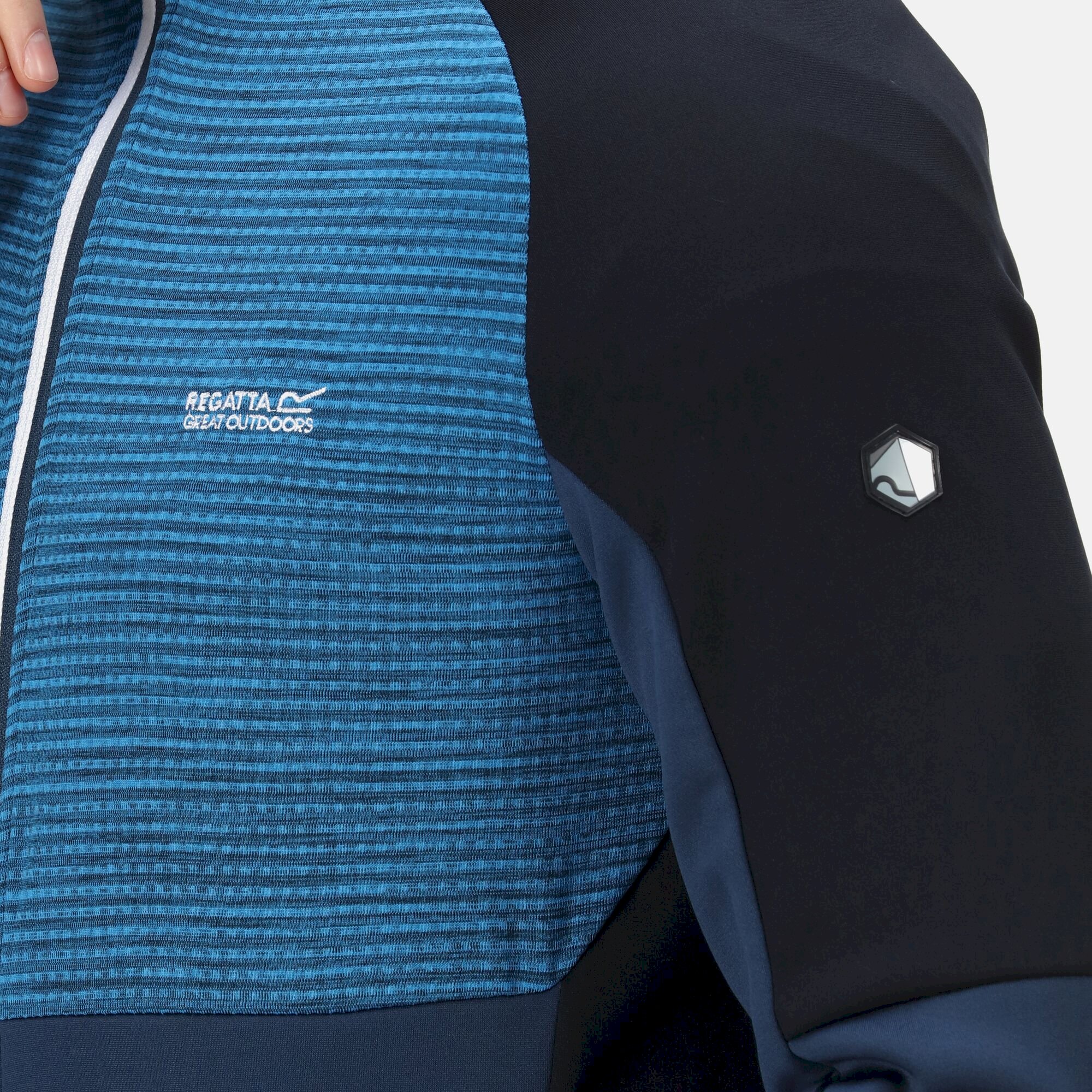 Men's Attare Softshell Hooded Jacket | Admiral Blue Skydiver
