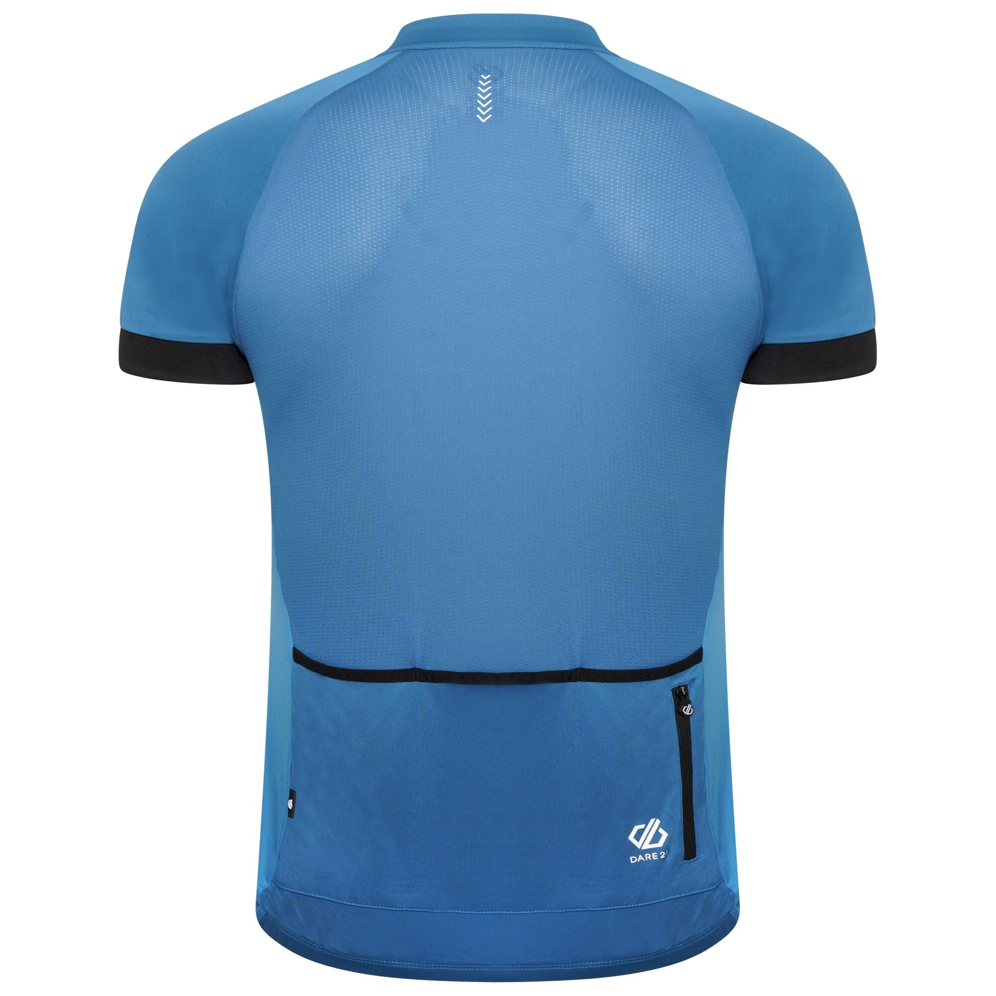 Dare 2b - Men's Stay The Course Half Zip Cycling Jersey | Petrol Blue Black Gradient
