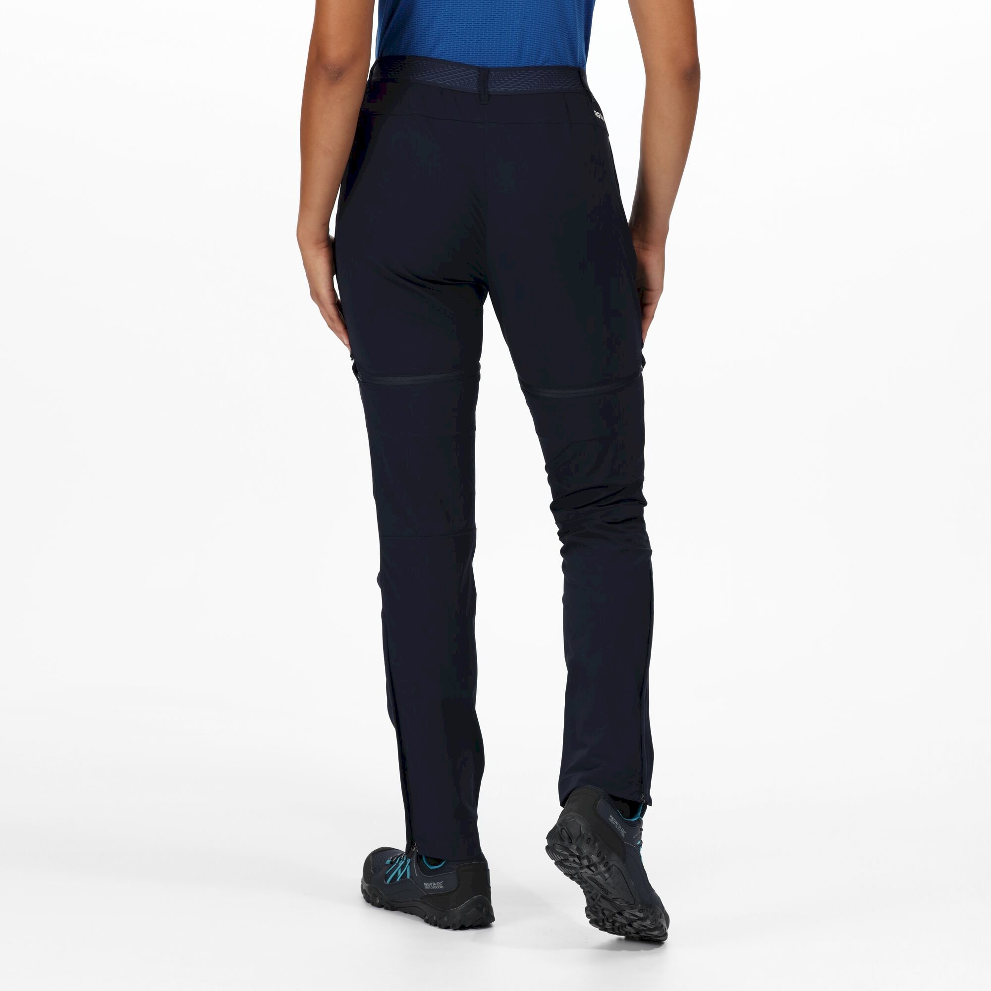 Women's Mountain Zip Off Walking Trousers | Navy