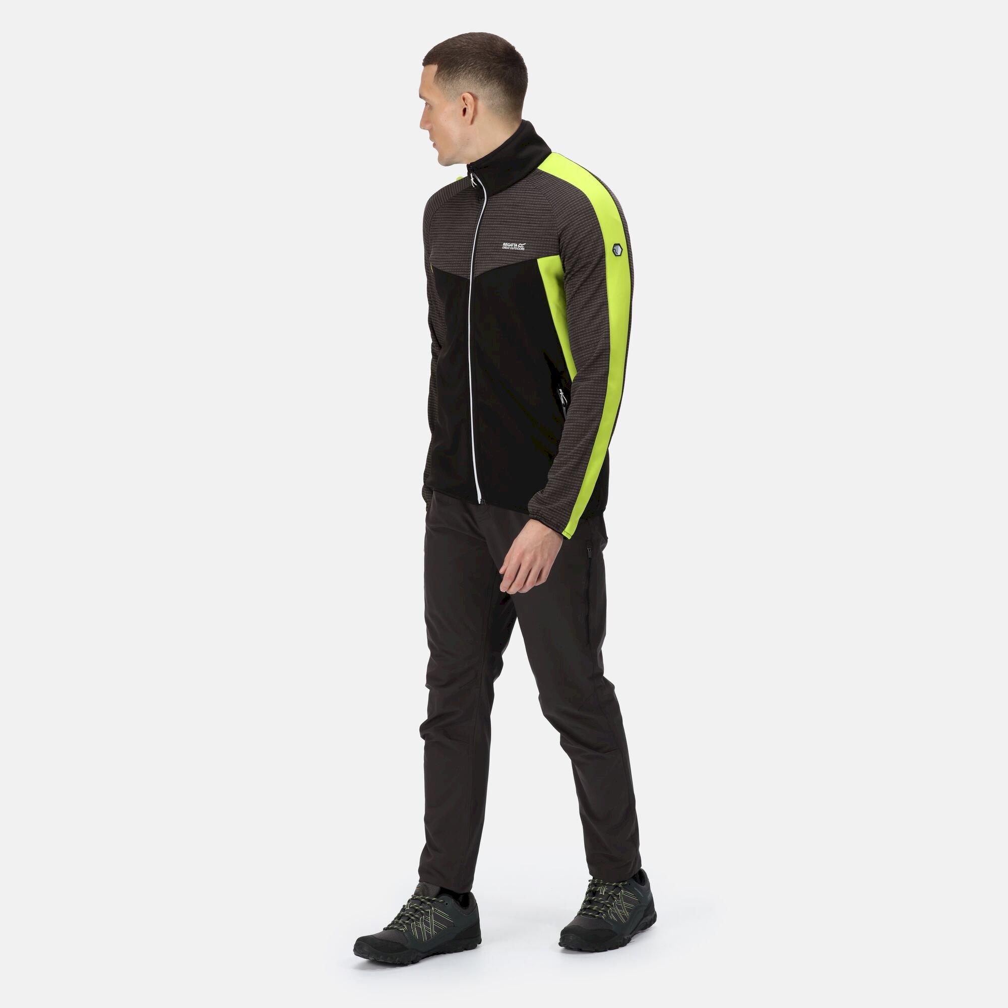Men's Yare VI Softshell Jacket | Black Bright Kiwi
