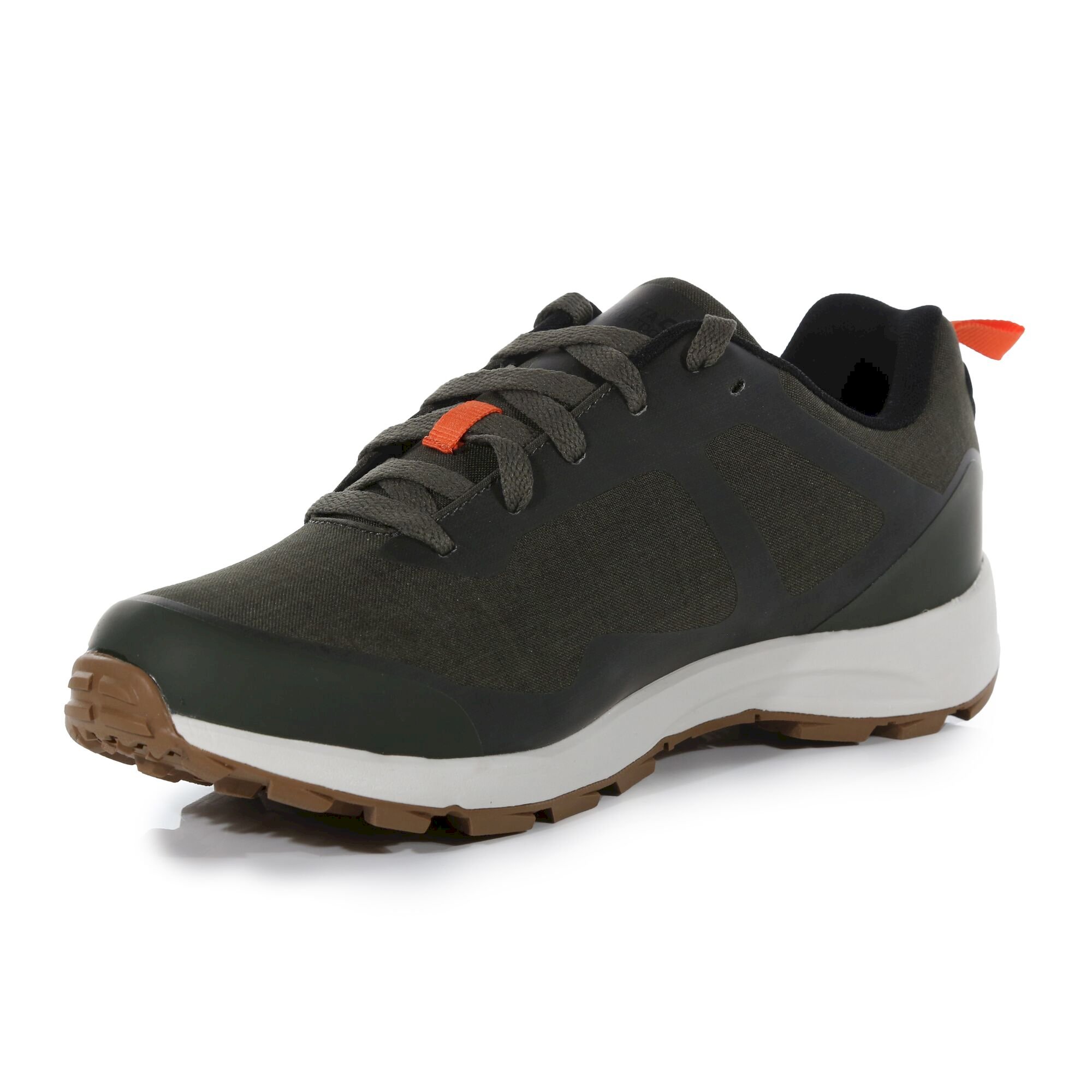 Men's Samaris Life Waterproof Walking Trainers | Dark Khaki White Sand