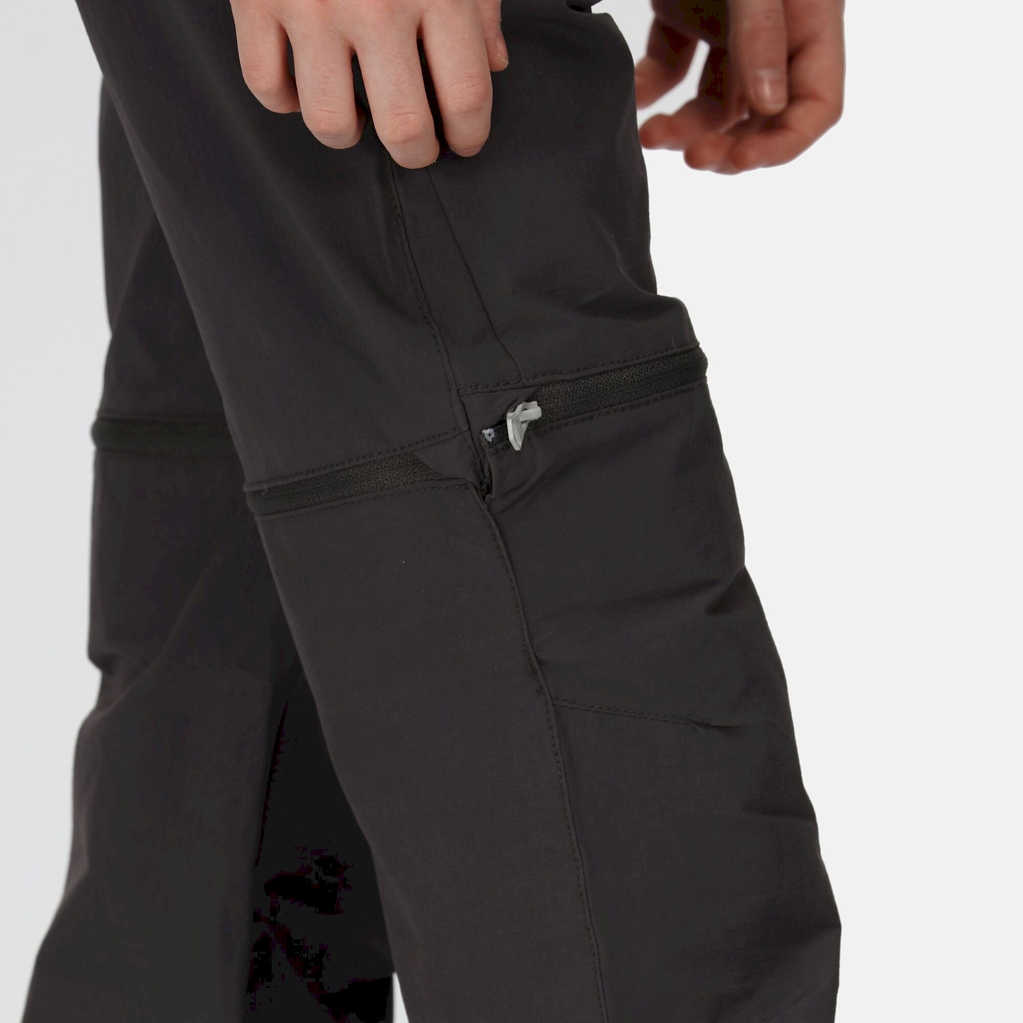 Kids' Highton Stretch Zip Off Walking Trousers | Seal Grey