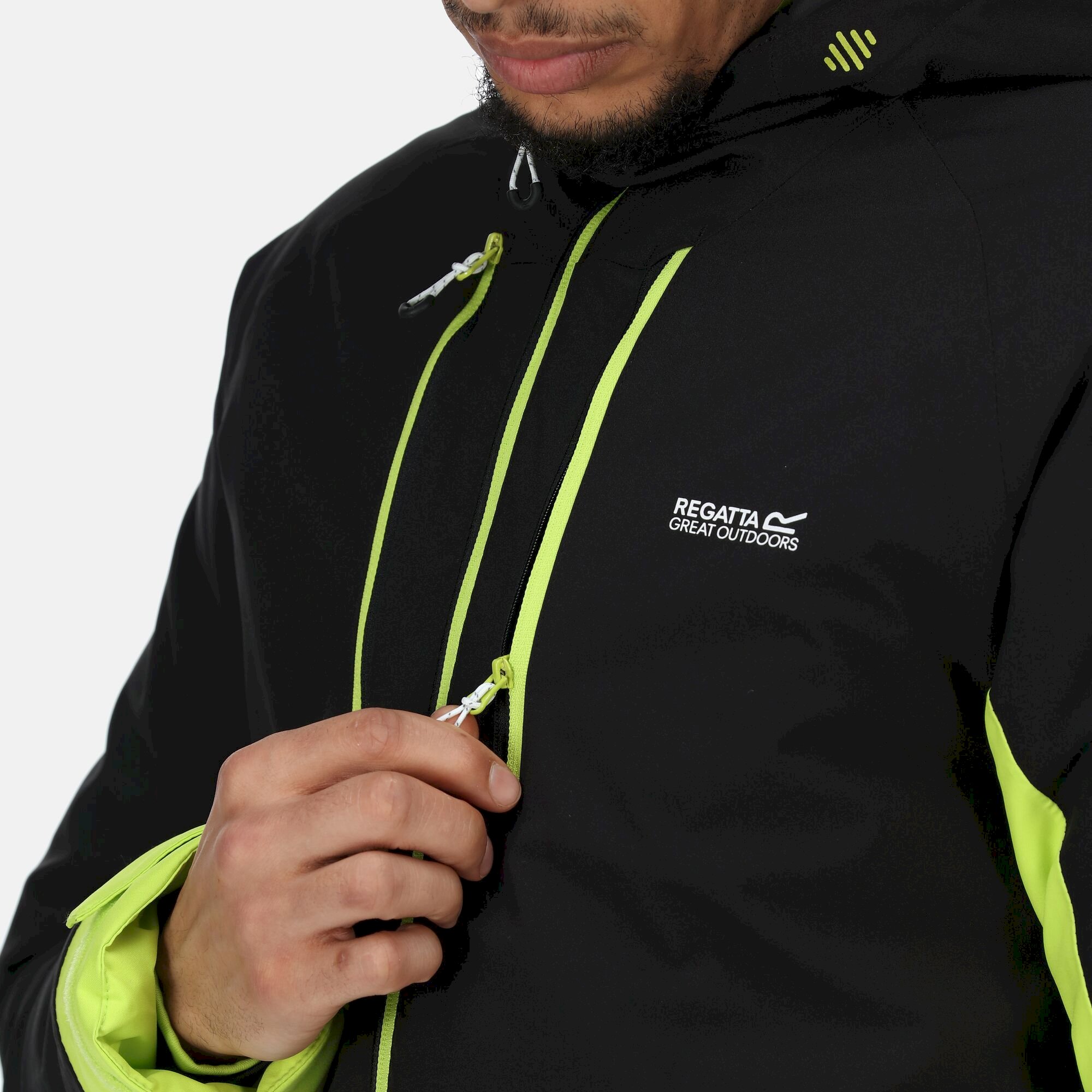 Men's Highton Stretch Padded Jacket III | Black Bright Kiwi