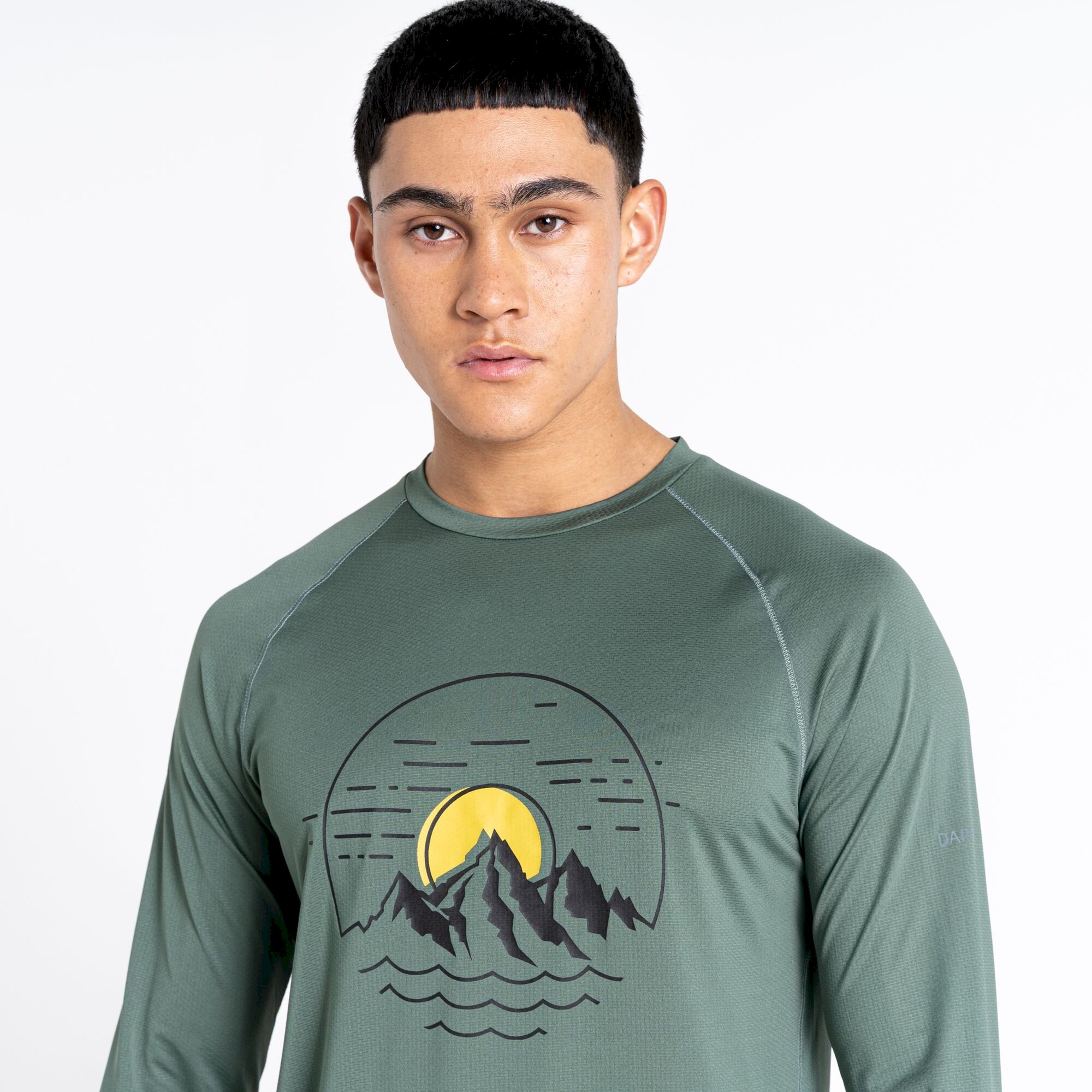 Dare 2b - Men's Righteous II Recycled Long Sleeved Tee | Duck Green