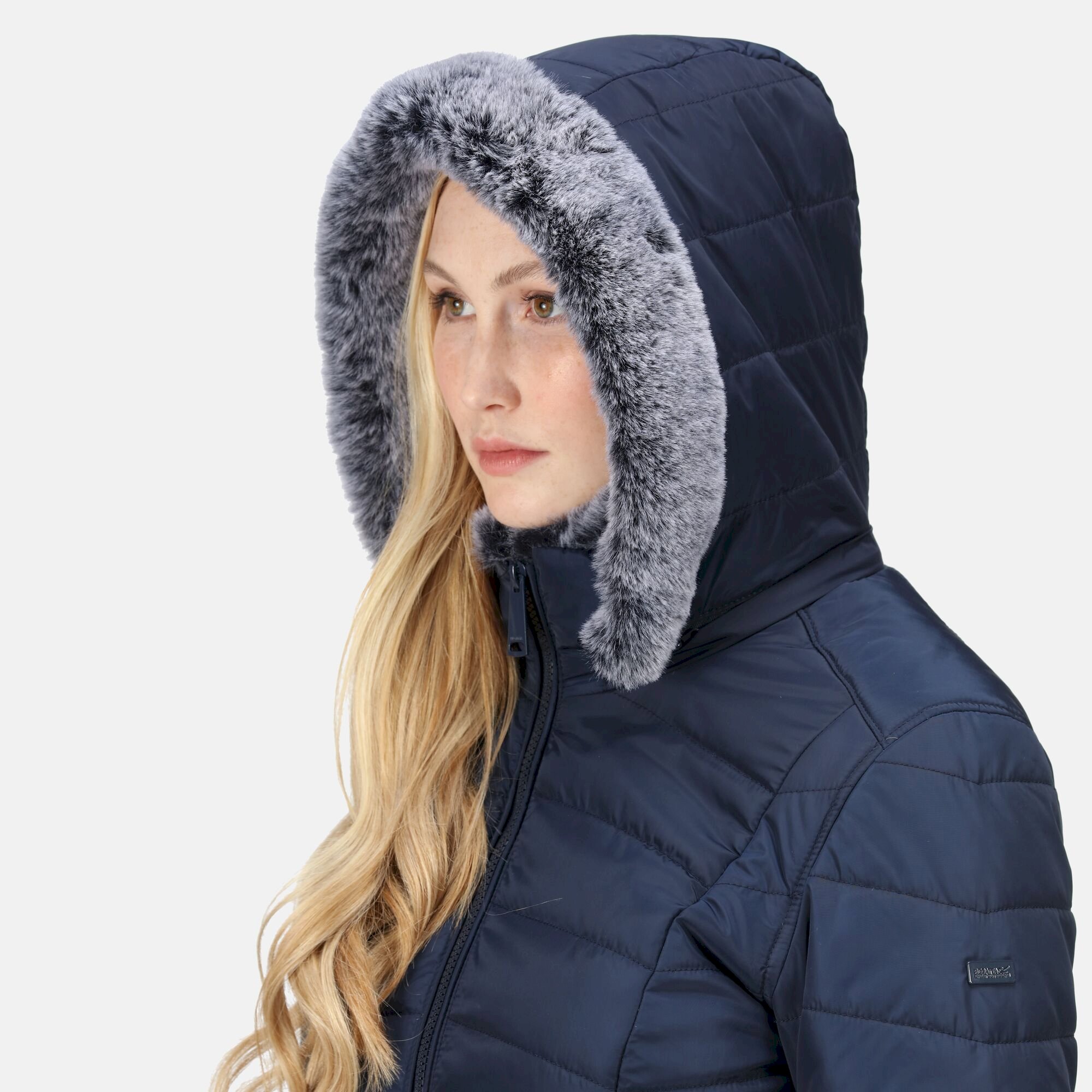 Women's Willabella Fur Detail Jacket | Navy