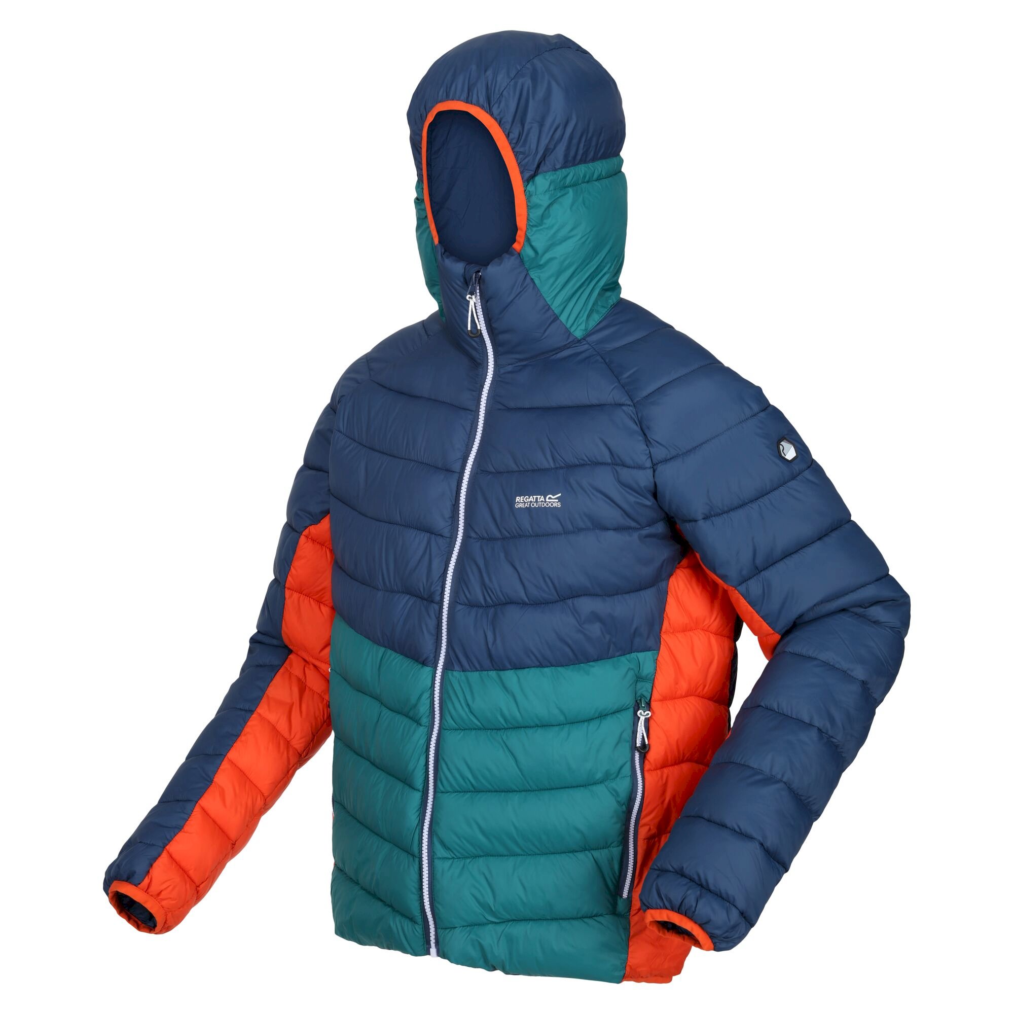 Men's Harrock Hooded Puffer Jacket | Admiral Pacific Green