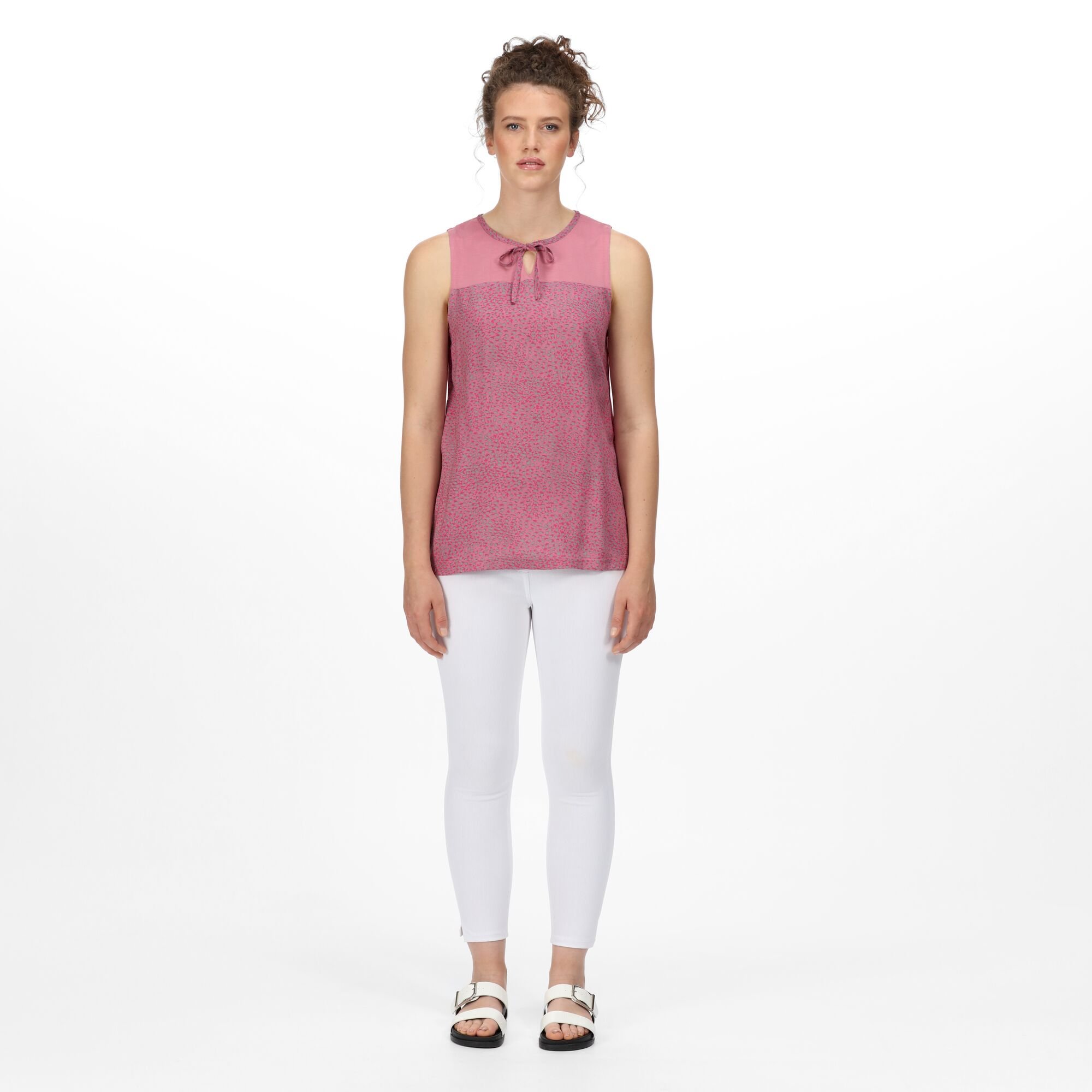 Women's Janessa V-Neck Top | Heather Rose Abstract