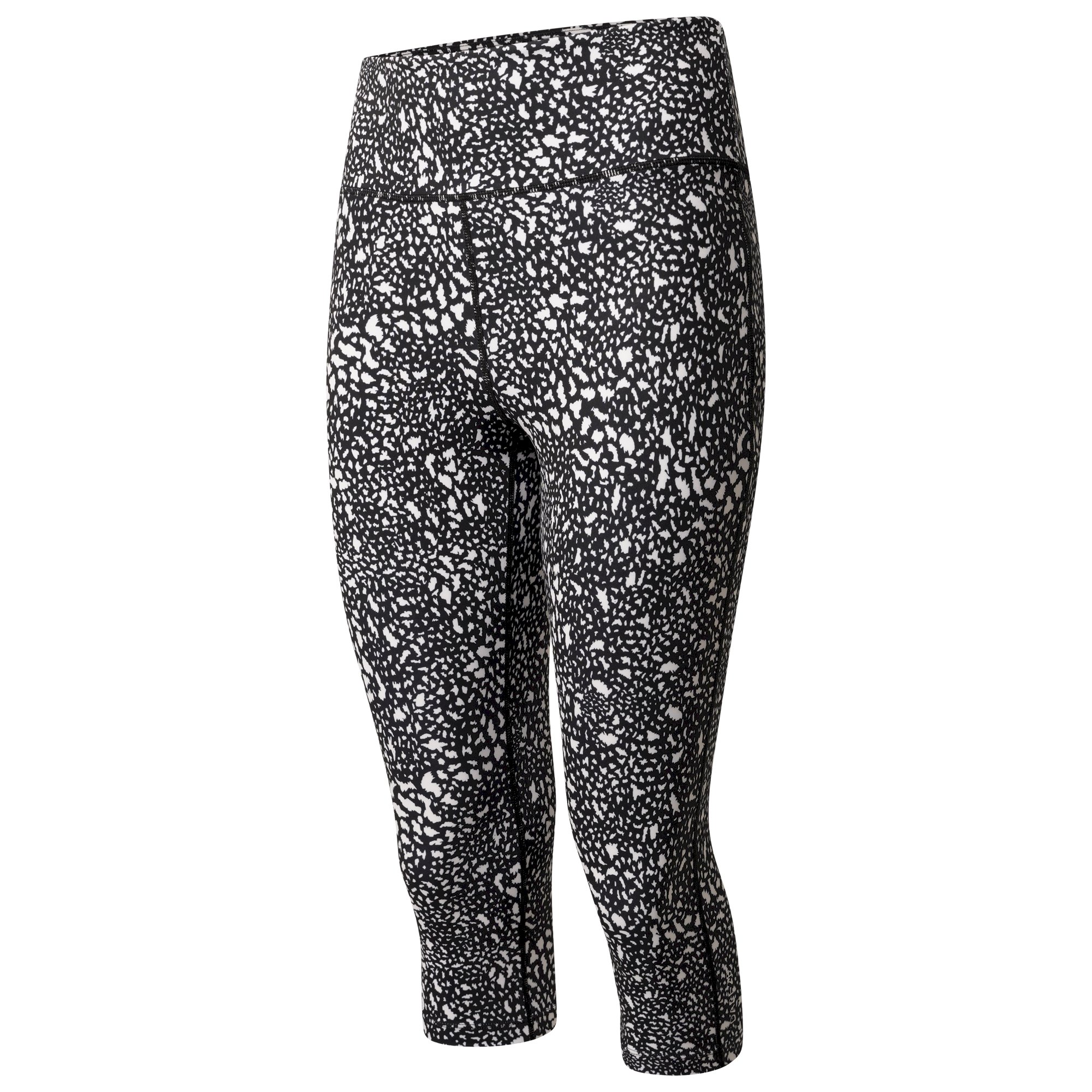 Dare 2b - Women's Influential 3/4 Recycled Leggings | Black White Dot Print