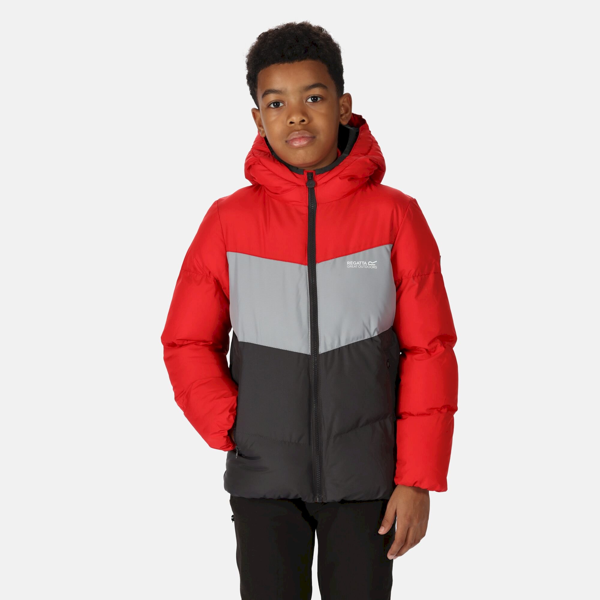 Kids' Lofthouse VI Insulated Jacket | Chinese Red Ash Storm Grey