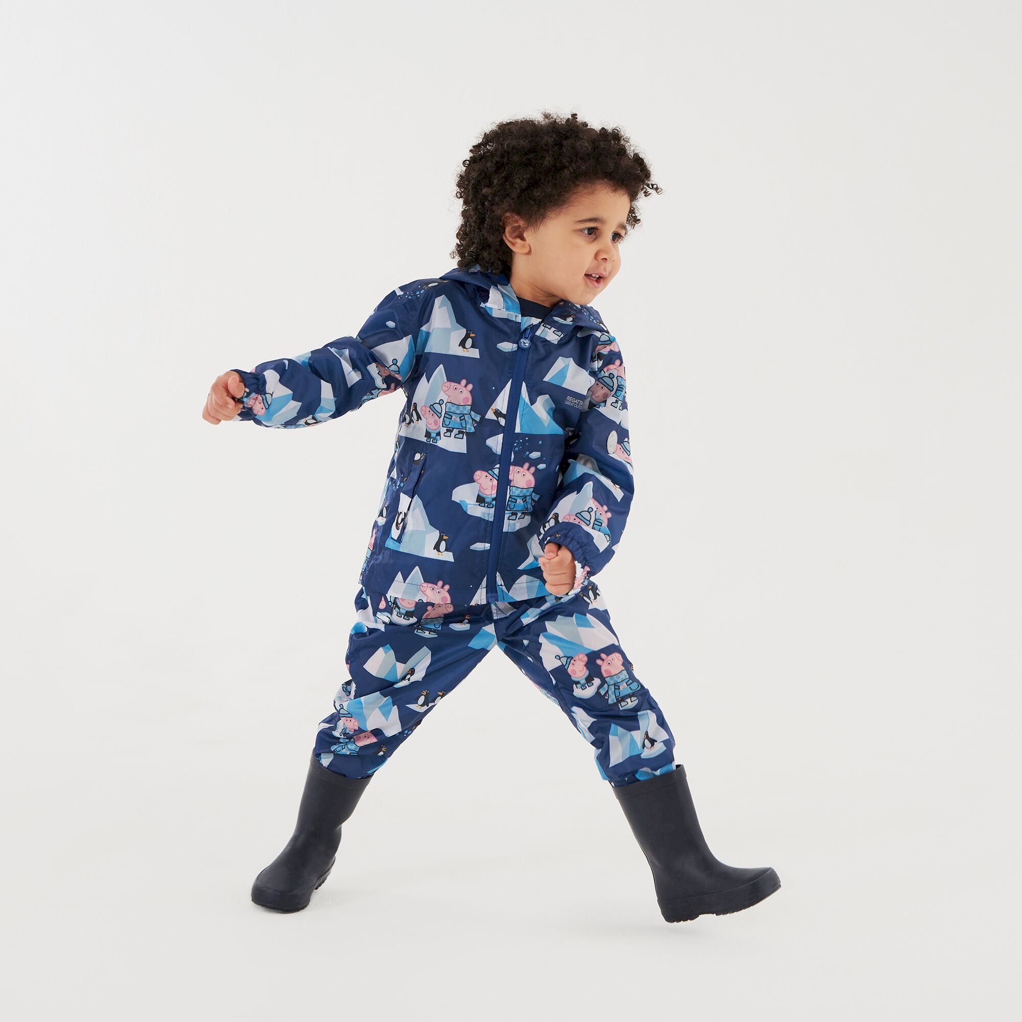 Peppa Pig Waterproof Pack-It Overtrousers | Space Blue
