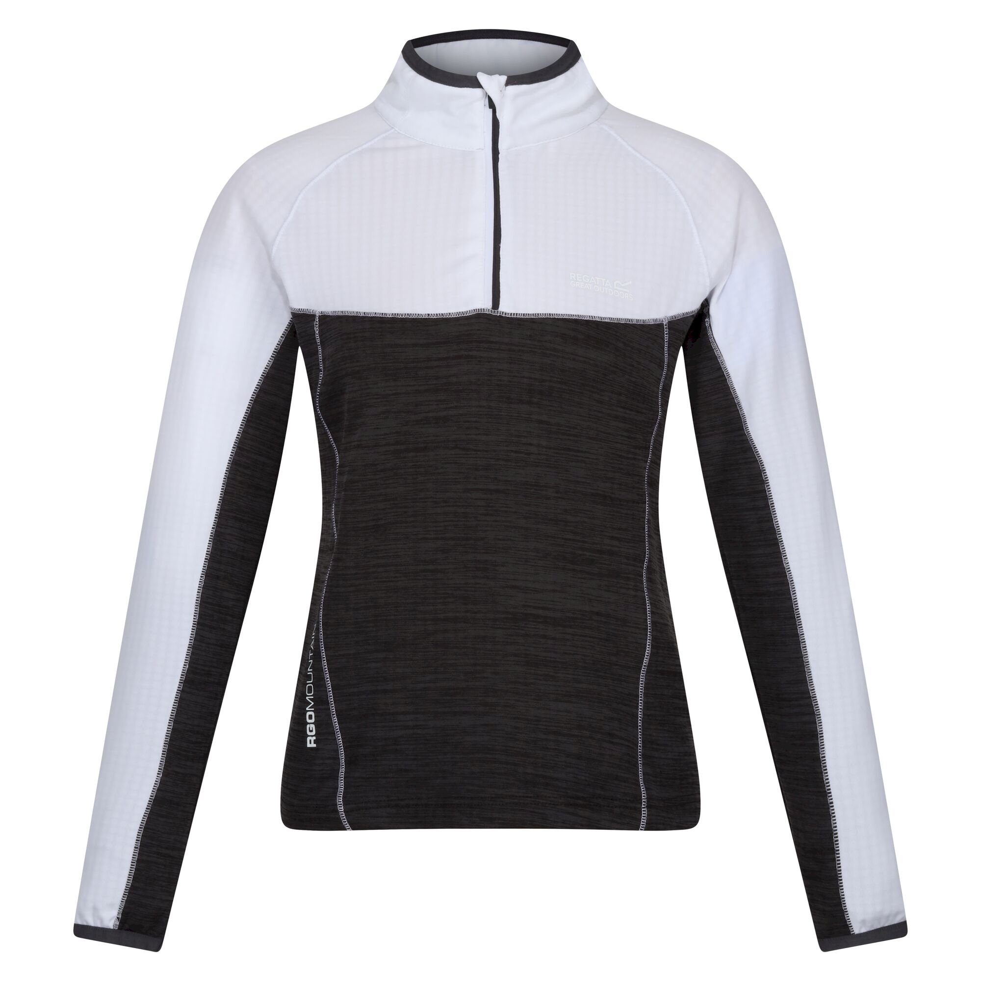 Women's Hepley Lightweight Half Zip Fleece | White Seal Grey Marl