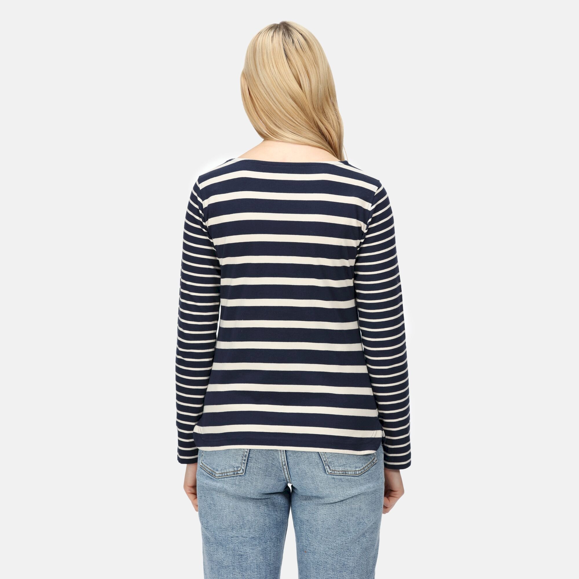 Women's Farida Striped T-Shirt | Navy Light Vanilla
