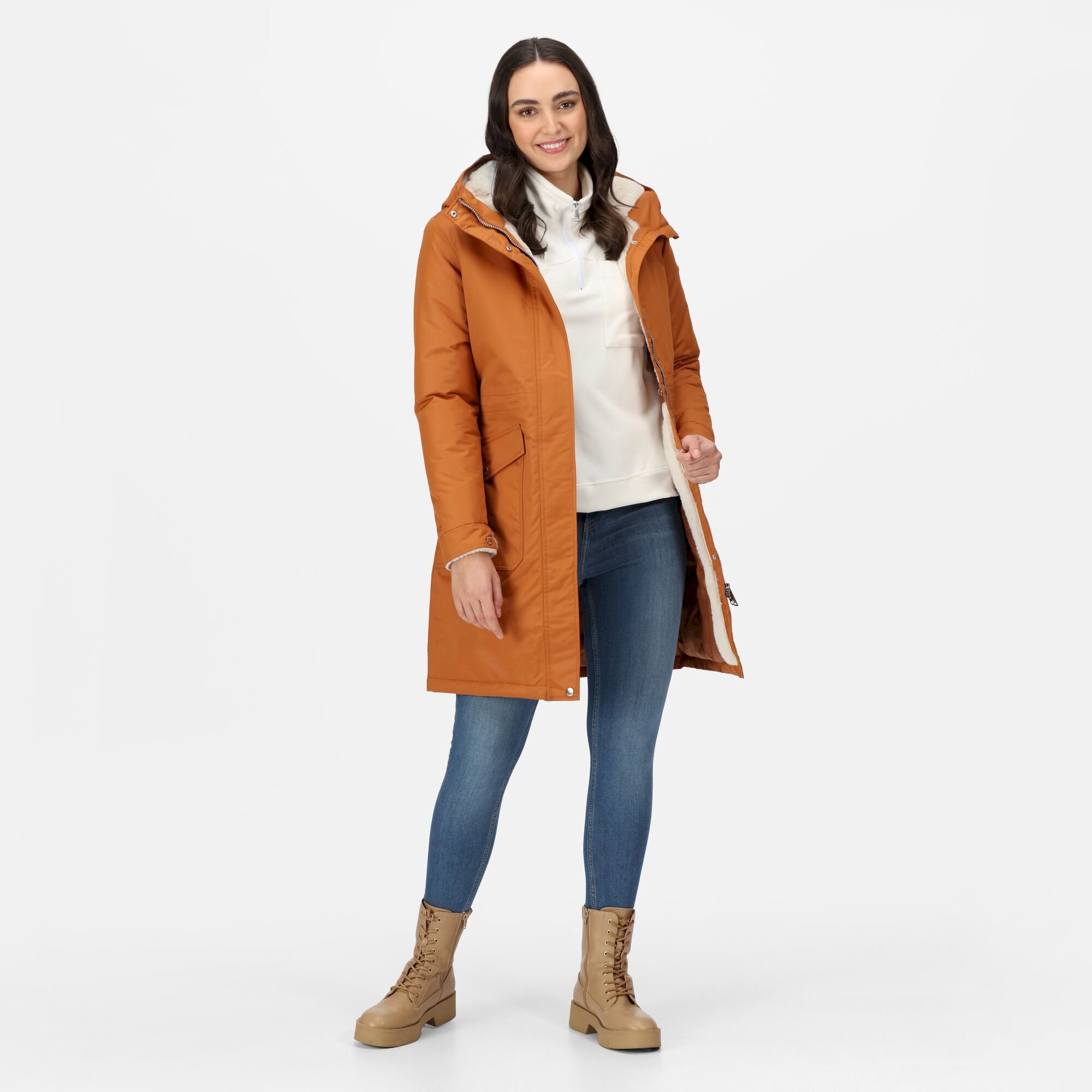 Women's Romine Waterproof Parka Jacket | Copper Almond