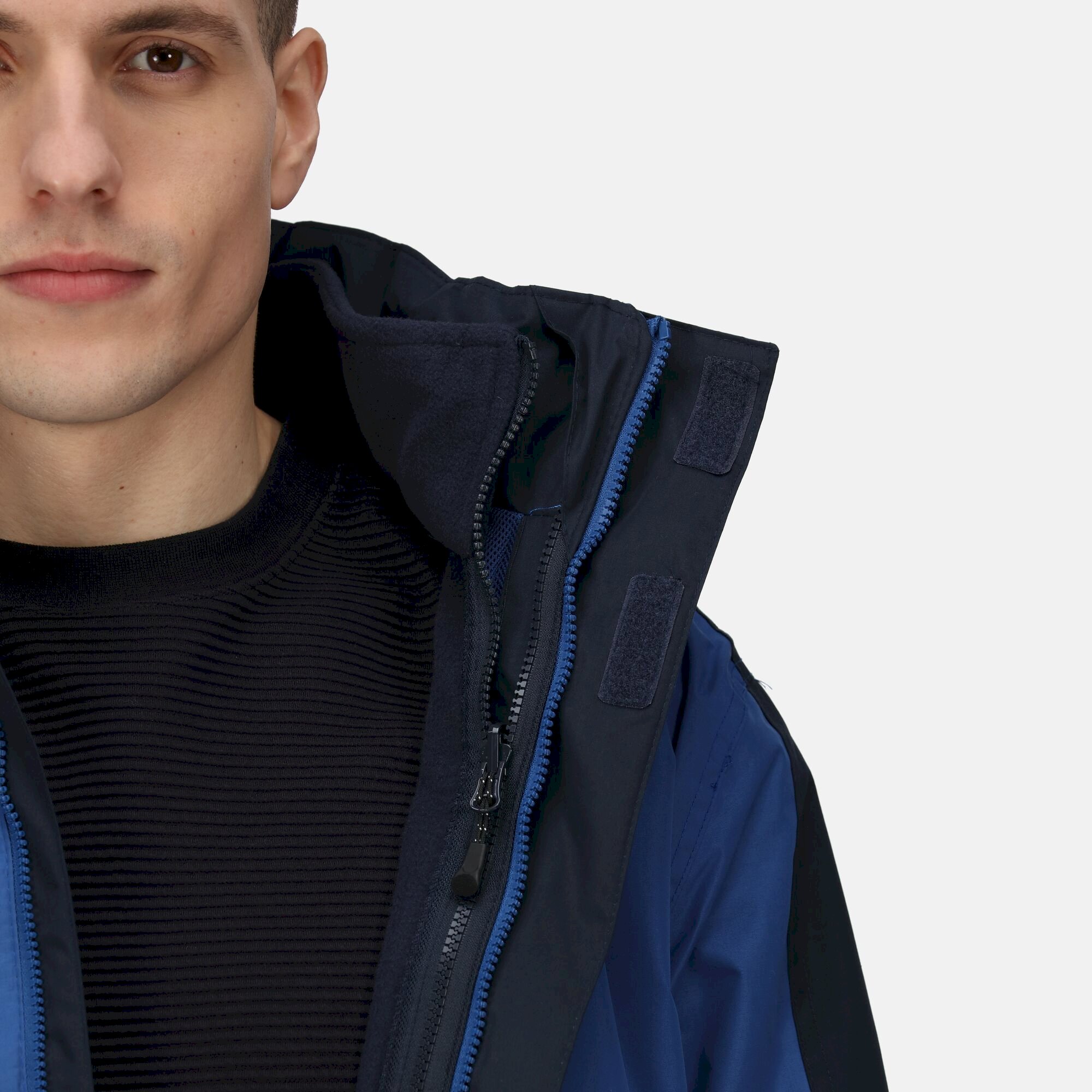 Men's Defender III Waterproof 3 In 1 Jacket | Royal Blue Navy