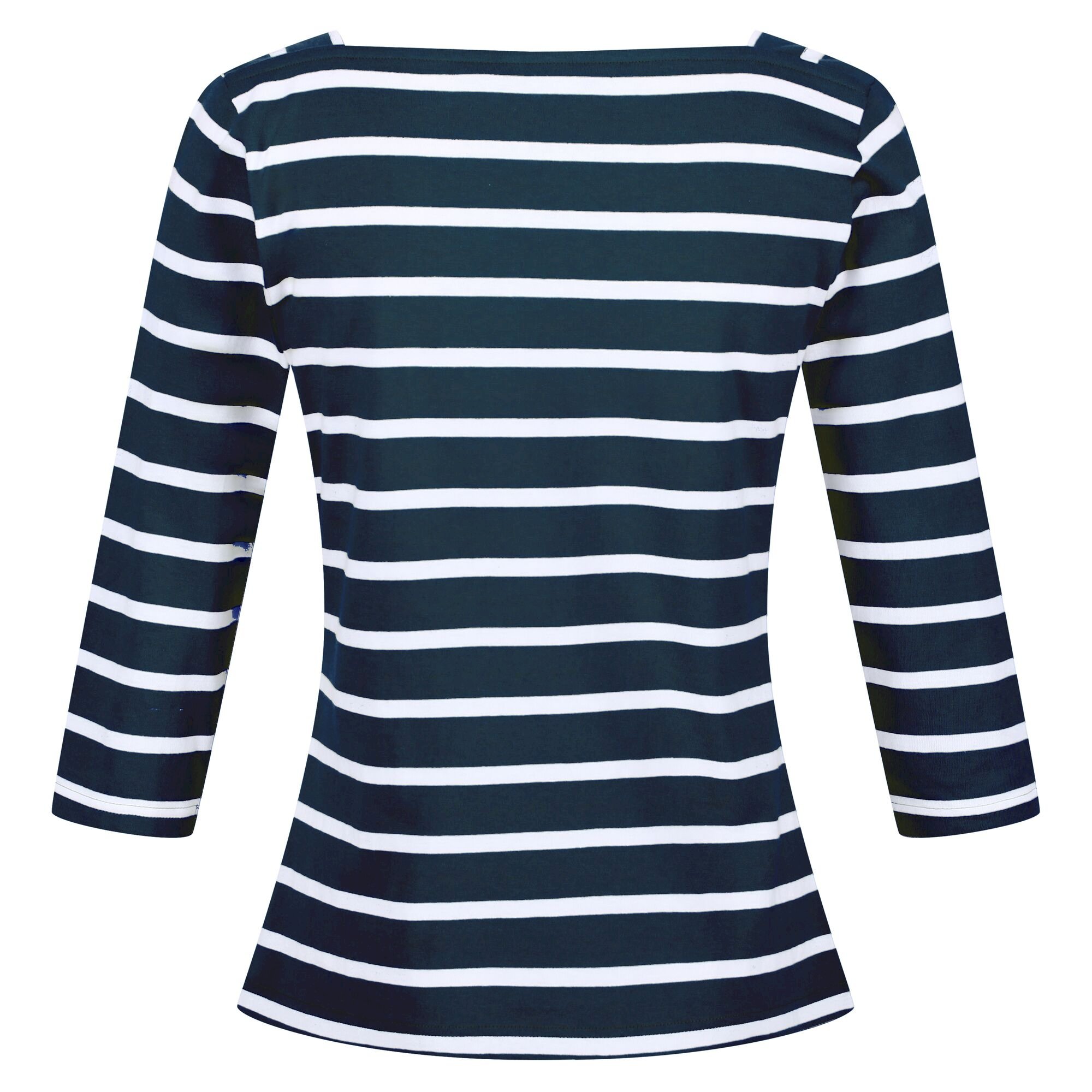 Women's Polexia Square Neck Top | Navy White Stripe