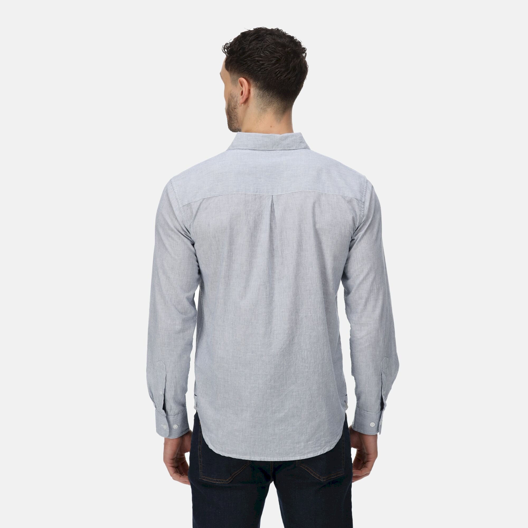 Men's Brycen Long Sleeve Shirt | Ticking Stripe