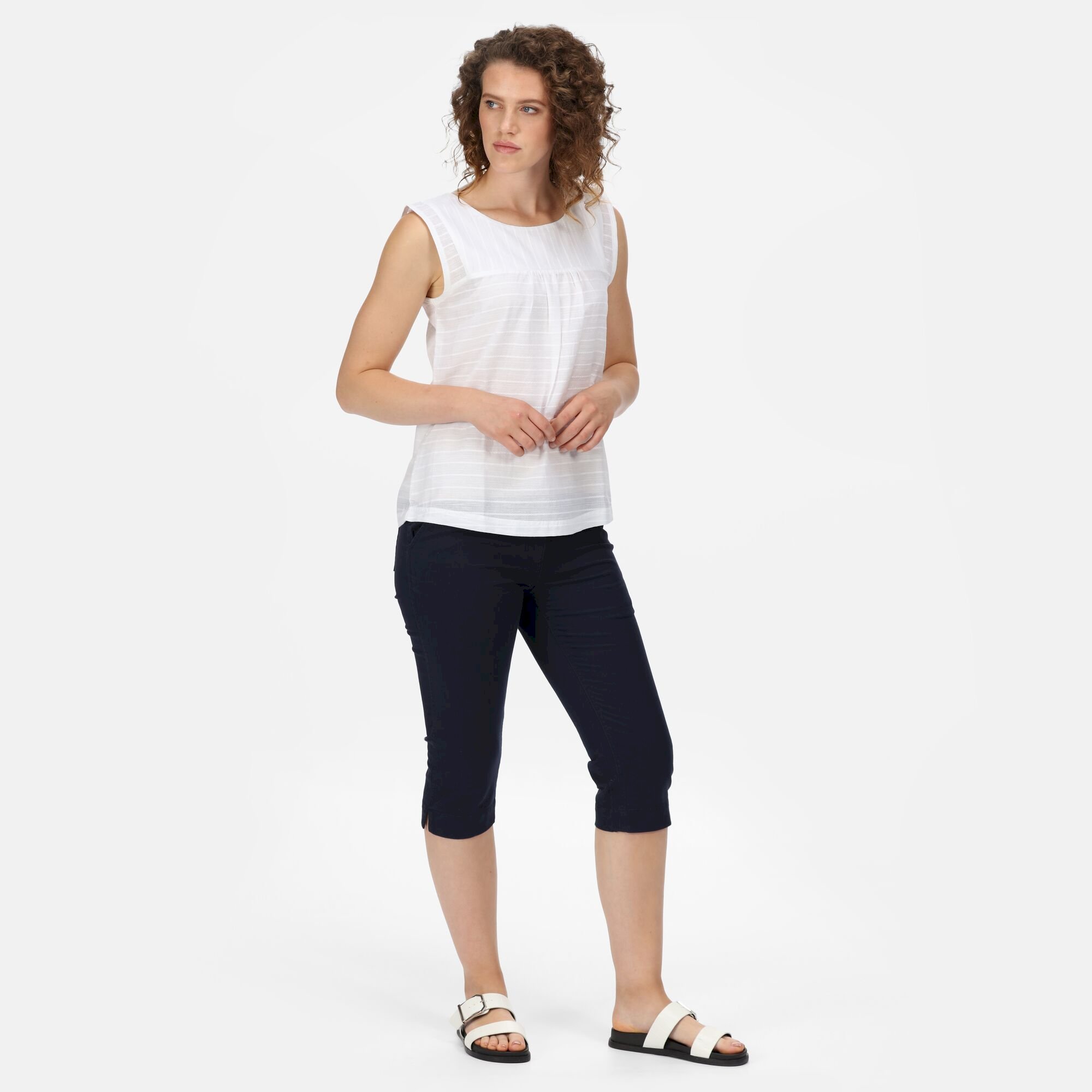 Women's Maayan Capri Trousers | Navy