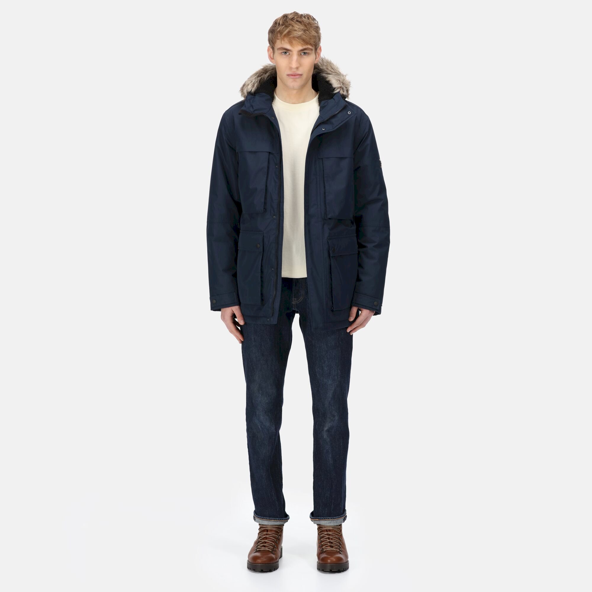 Men's Volter Waterproof Insulated Parka Jacket | Navy