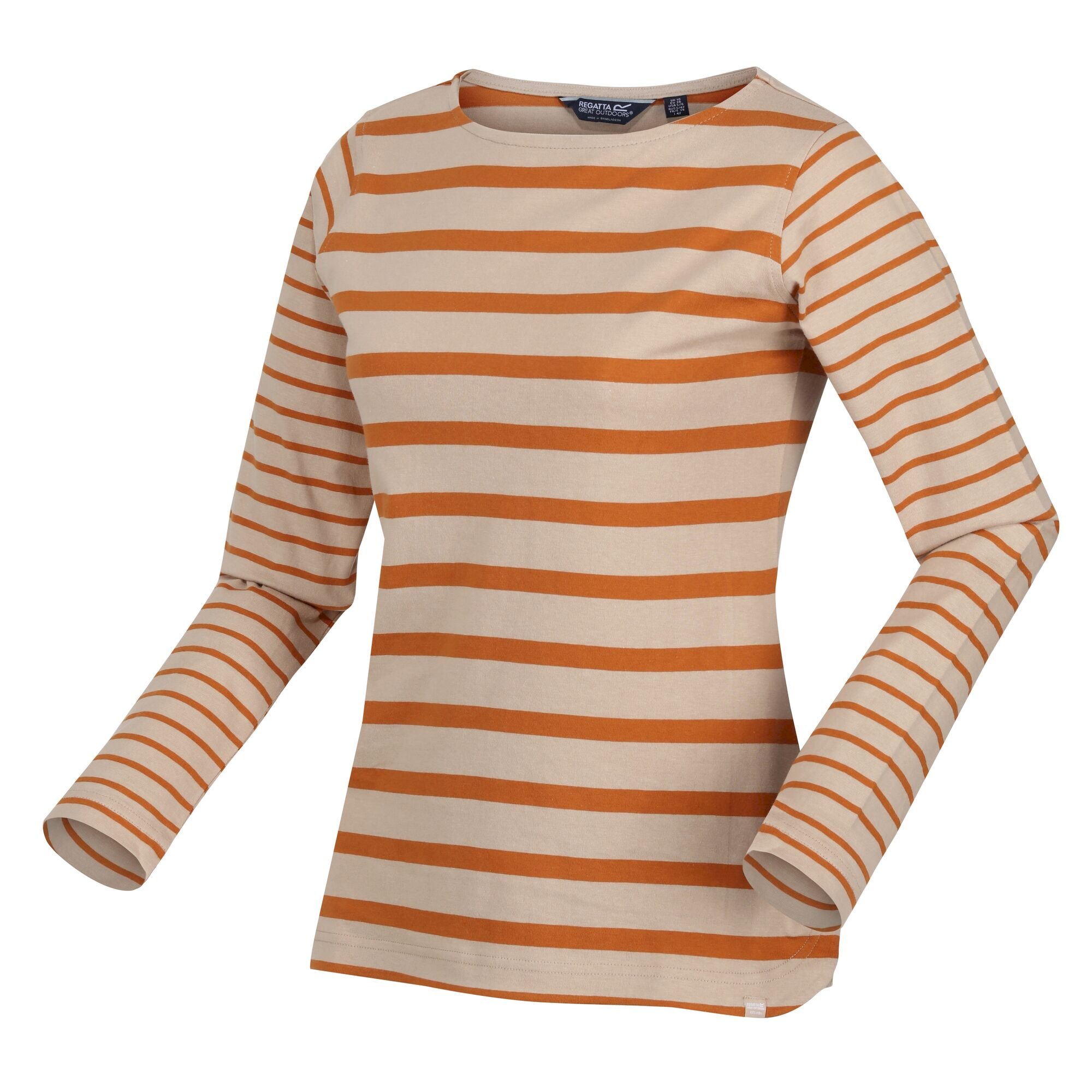 Women's Farida Striped T-Shirt | Moccasn Copper